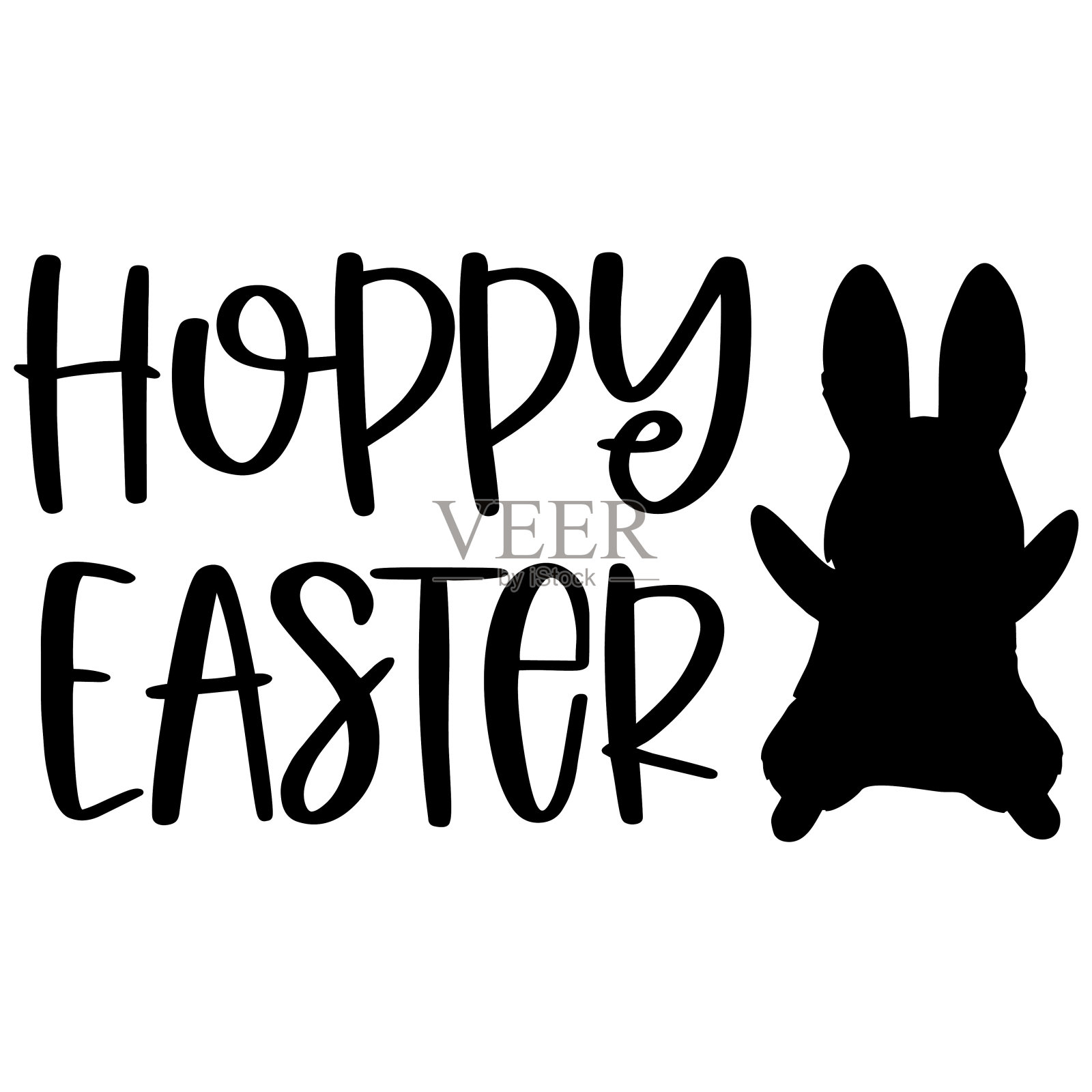 复活节和春天手绘排版海报。概念手写短语手写书法设计。鼓舞人心的向量设计元素图片