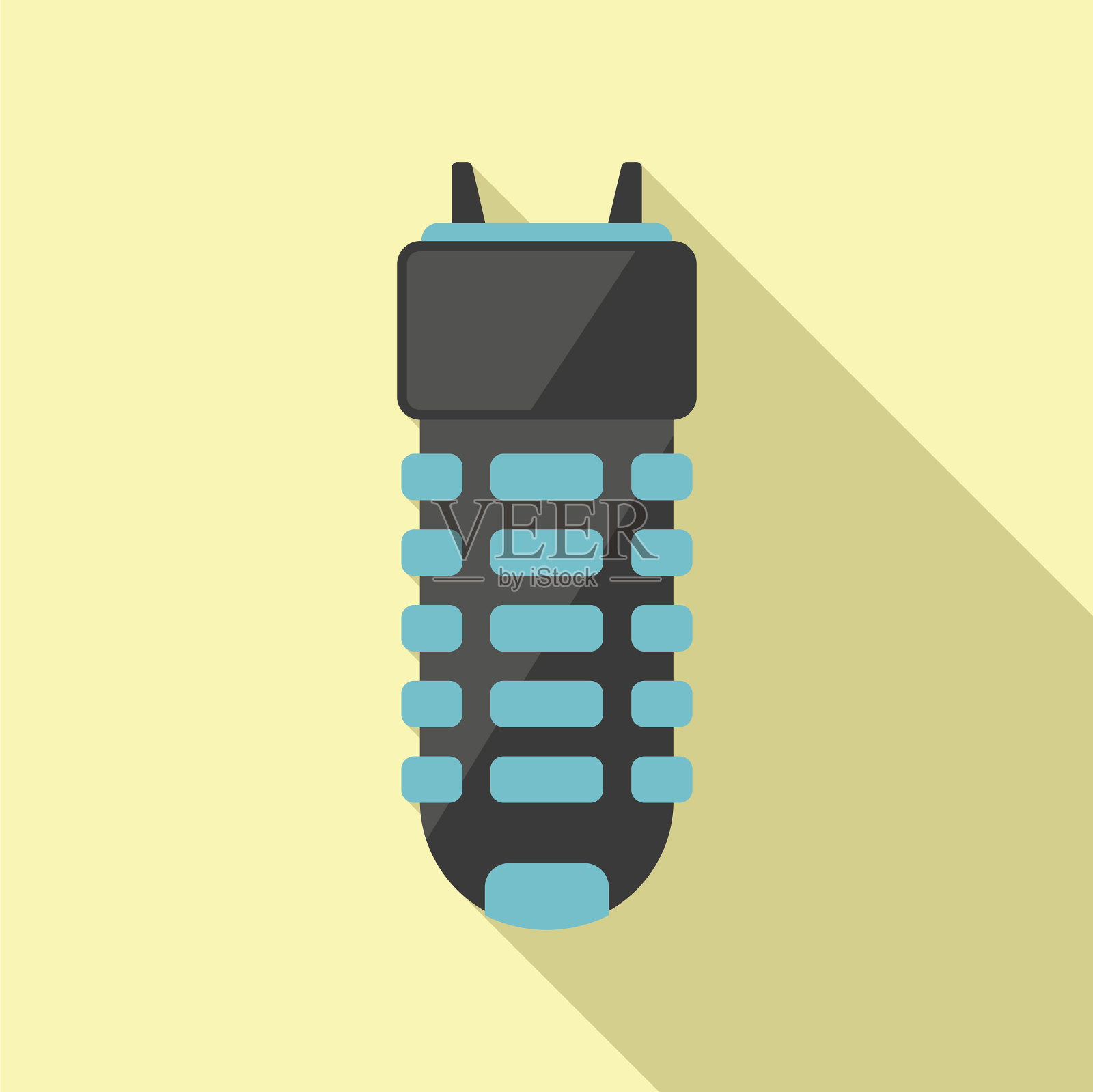 泰瑟电击图标扁枪击晕插画图片素材