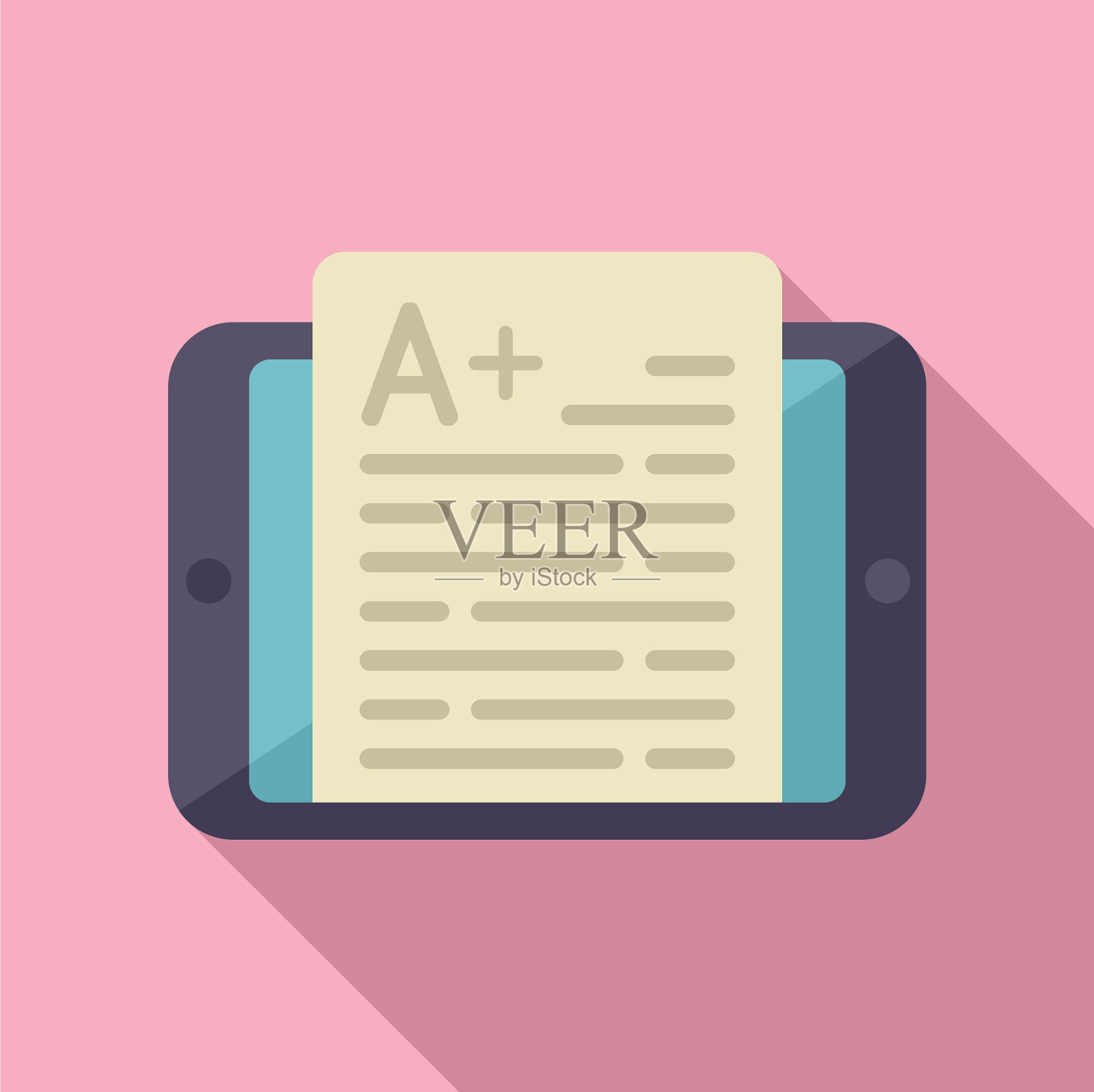 在线测试图标平面网络课程设计模板素材