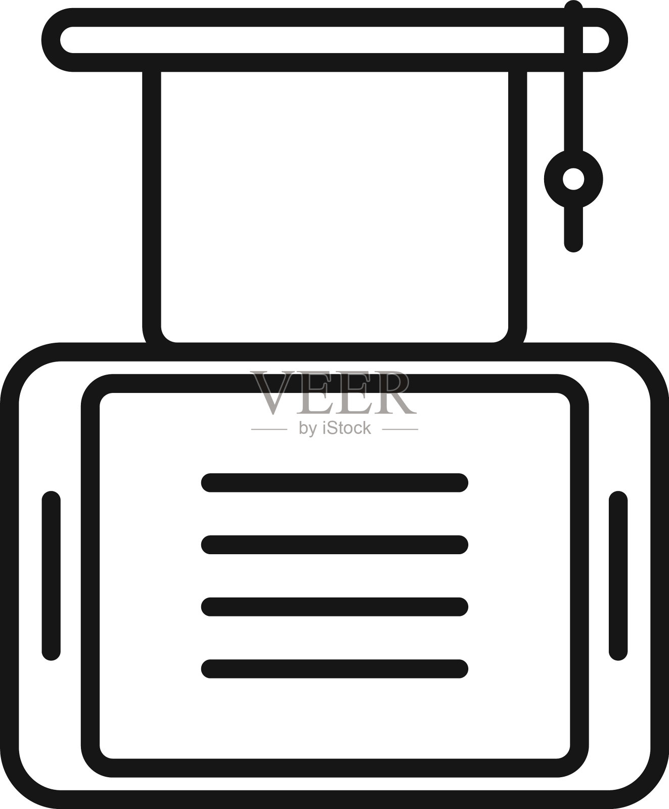 在线毕业图标概述家庭视频图标素材