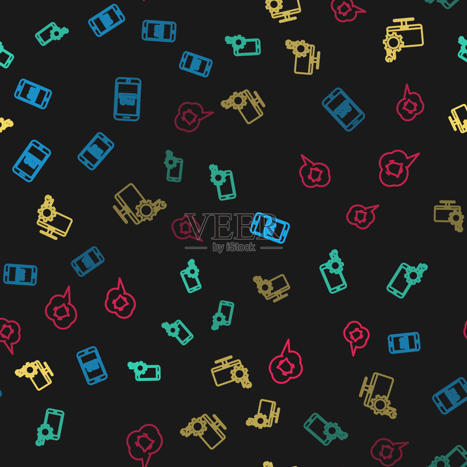 设置手机线路，提供FAQ信息服务图标素材