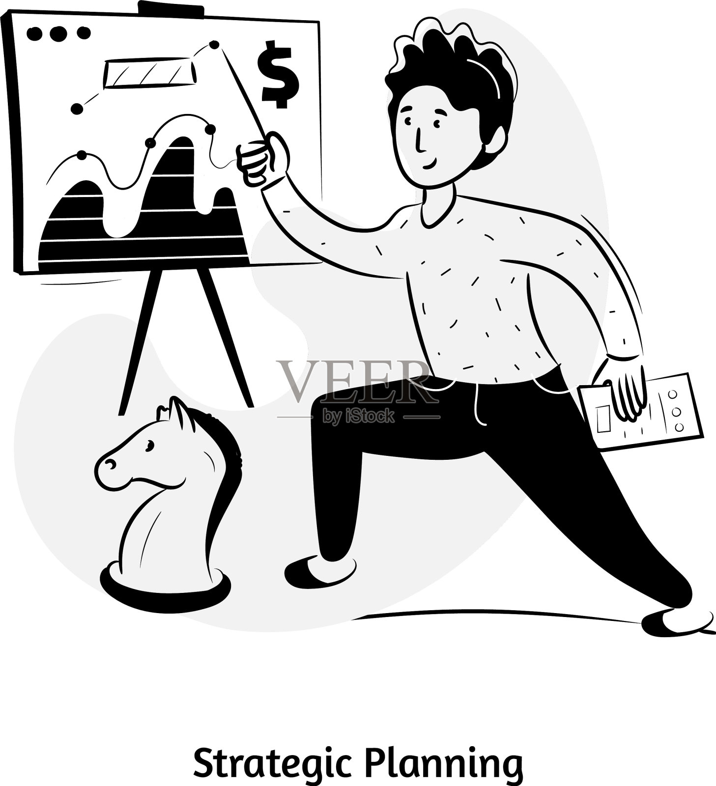 战略规划插画图片素材