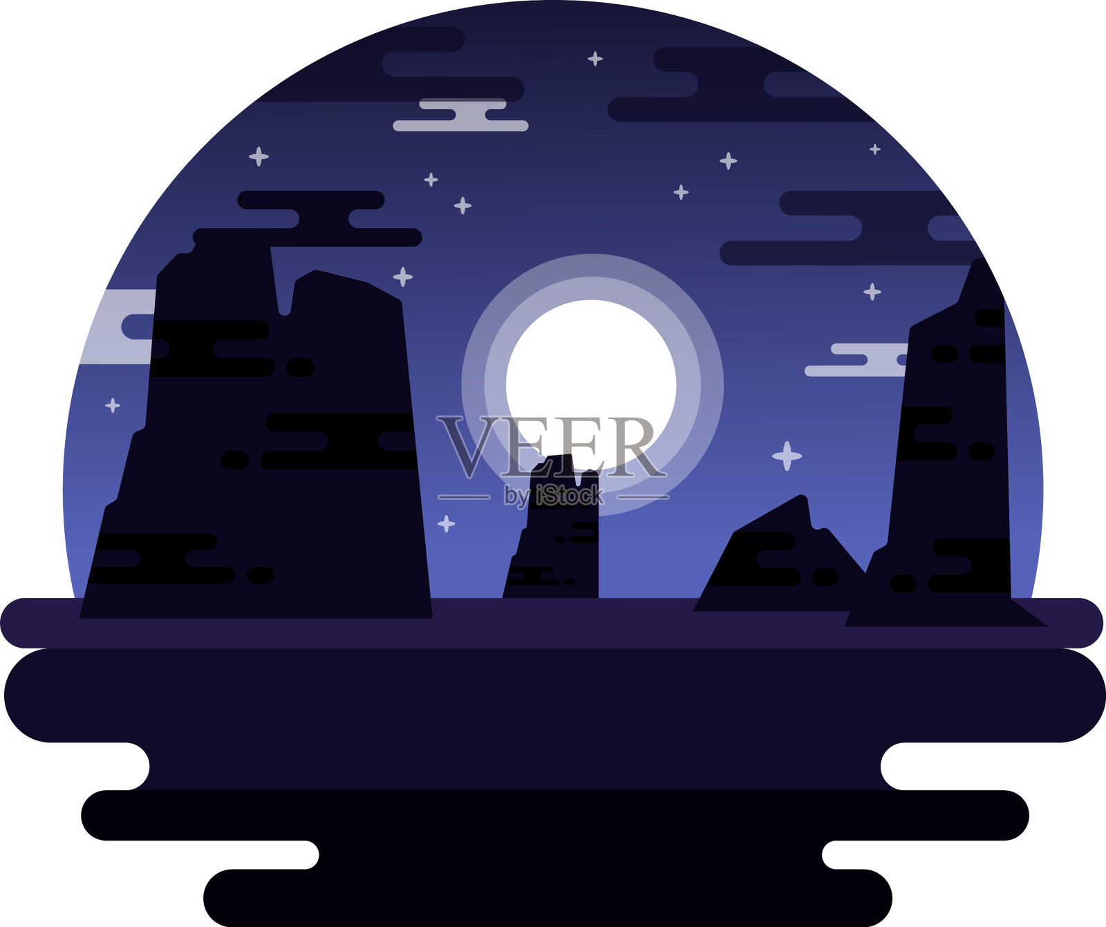 干燥的沙漠插画图片素材