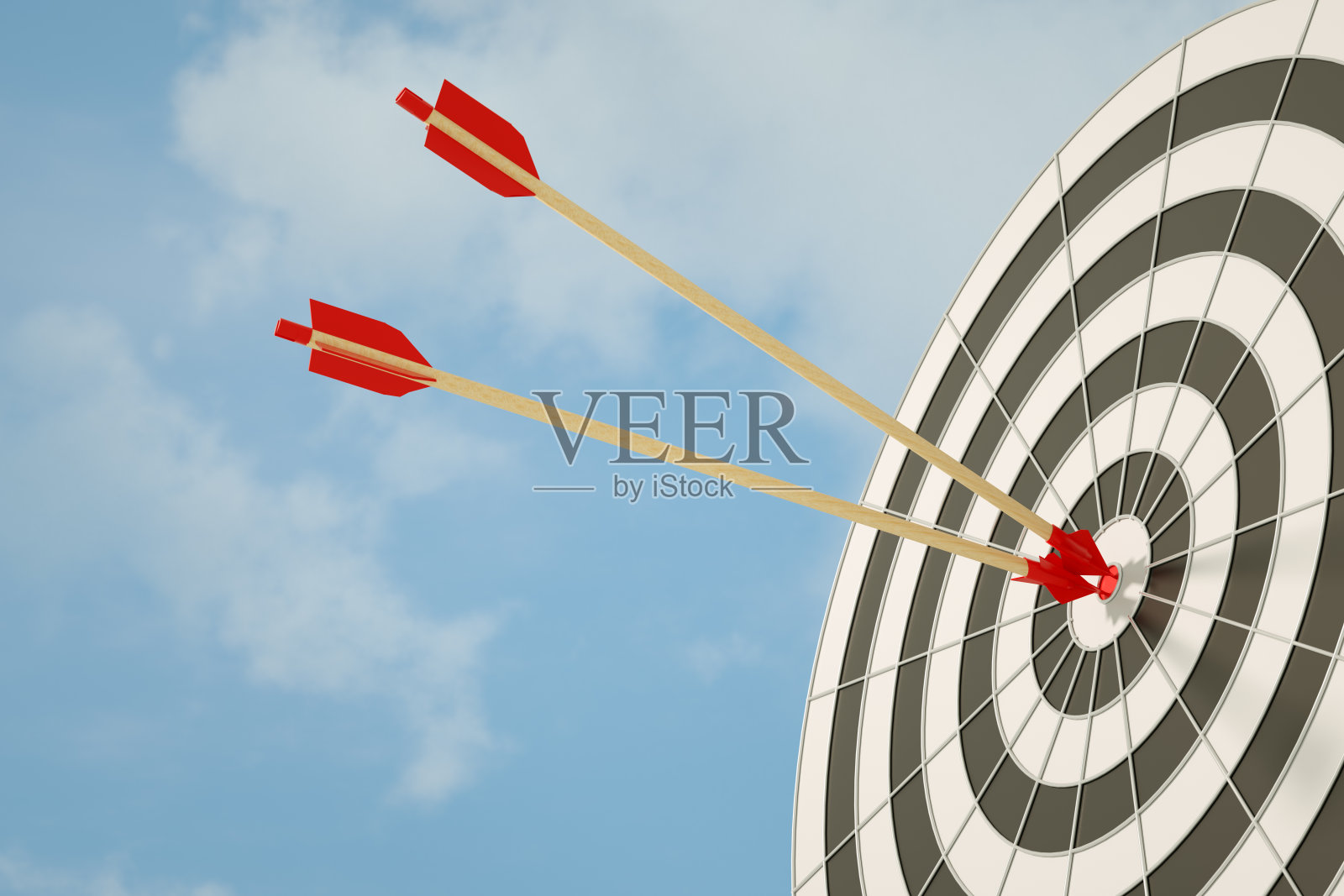 目标，镖在靶心照片摄影图片