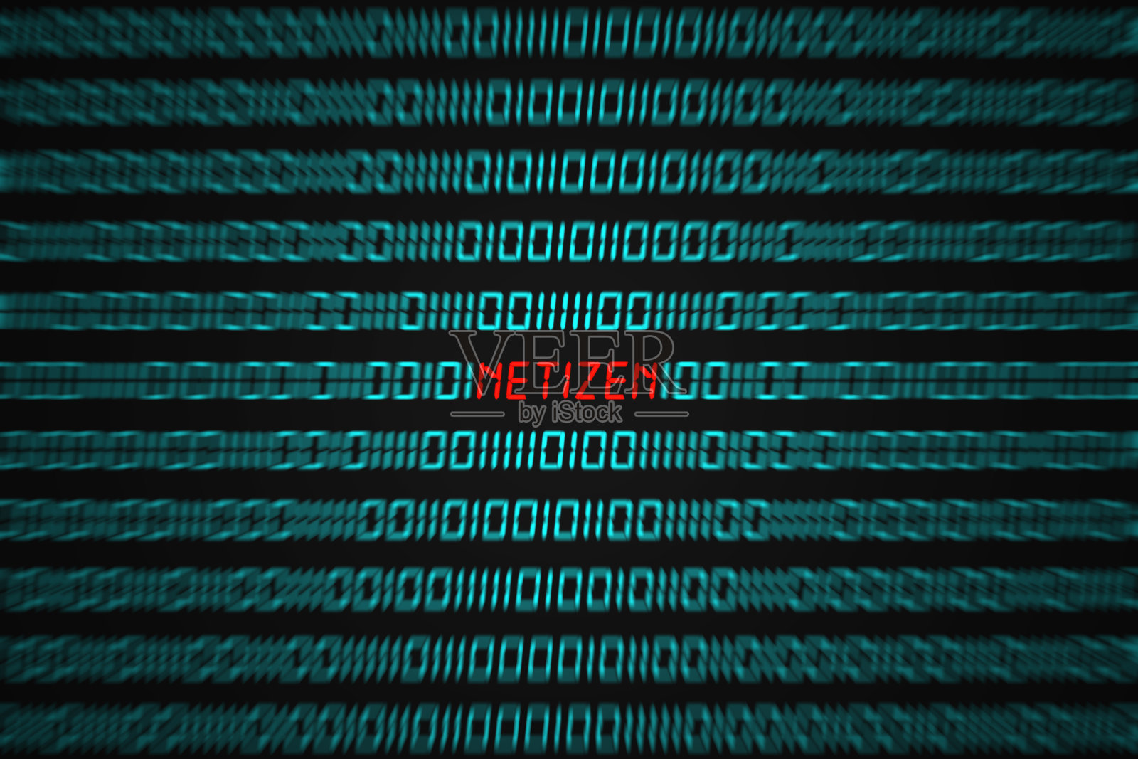 网友从二进制码中跳出来照片摄影图片