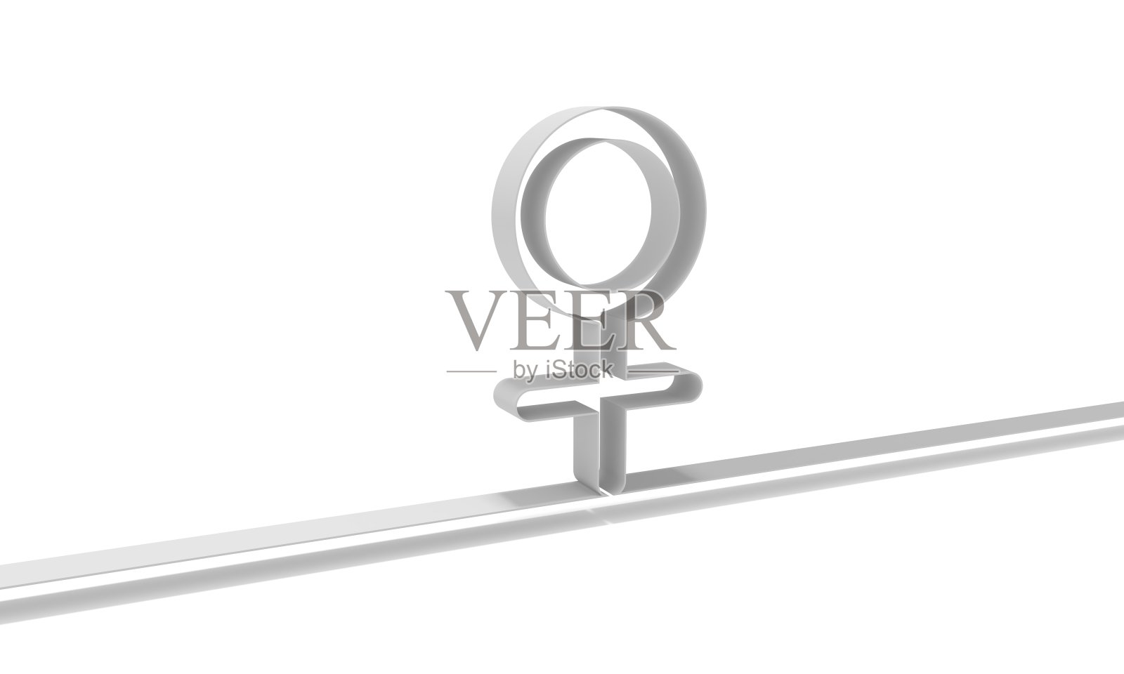 黄道带和占星术中金星的象征。三维渲染照片摄影图片