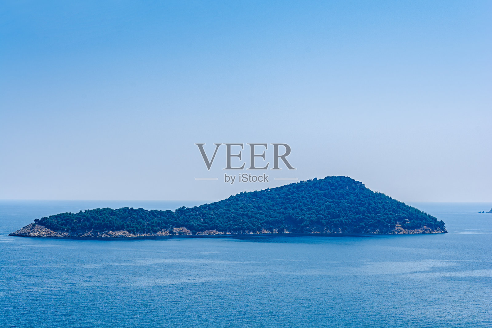 夏季的海景在希腊岛的海中照片摄影图片