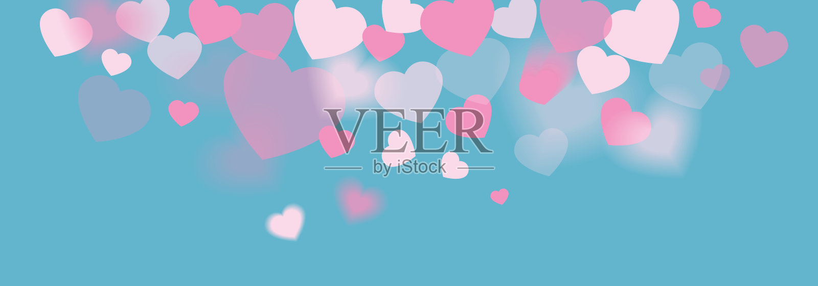 心中爱的背景插画图片素材