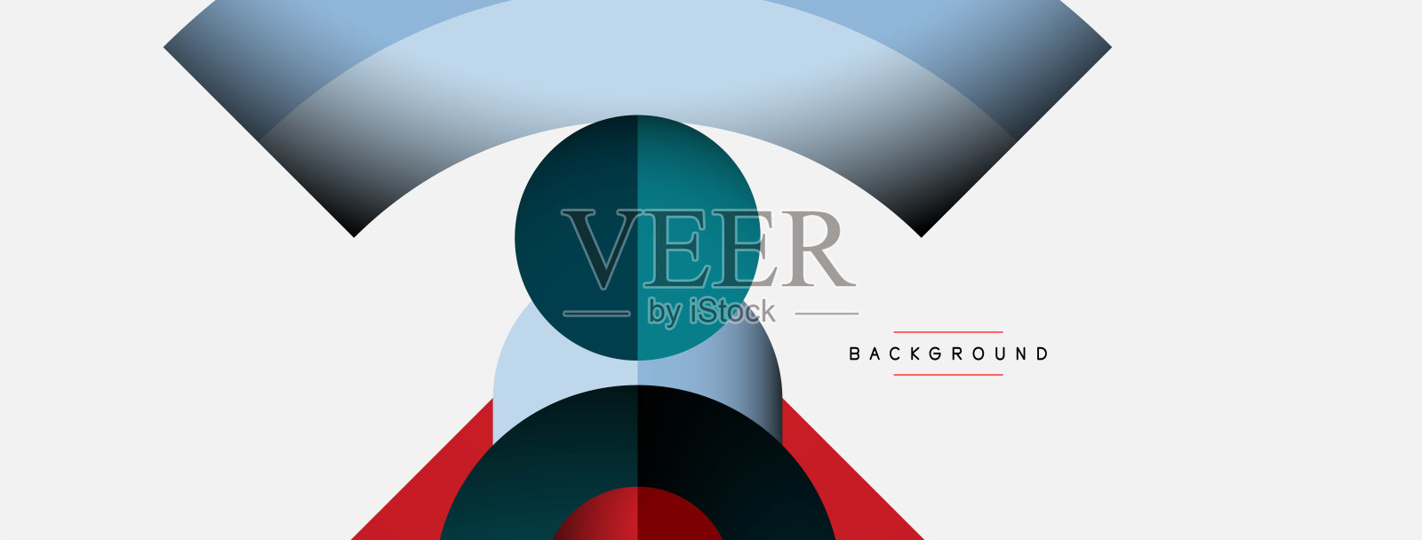 流行的形状，颜色最小的设计组成，线条和阴影壁纸横幅背景或登陆页插画图片素材