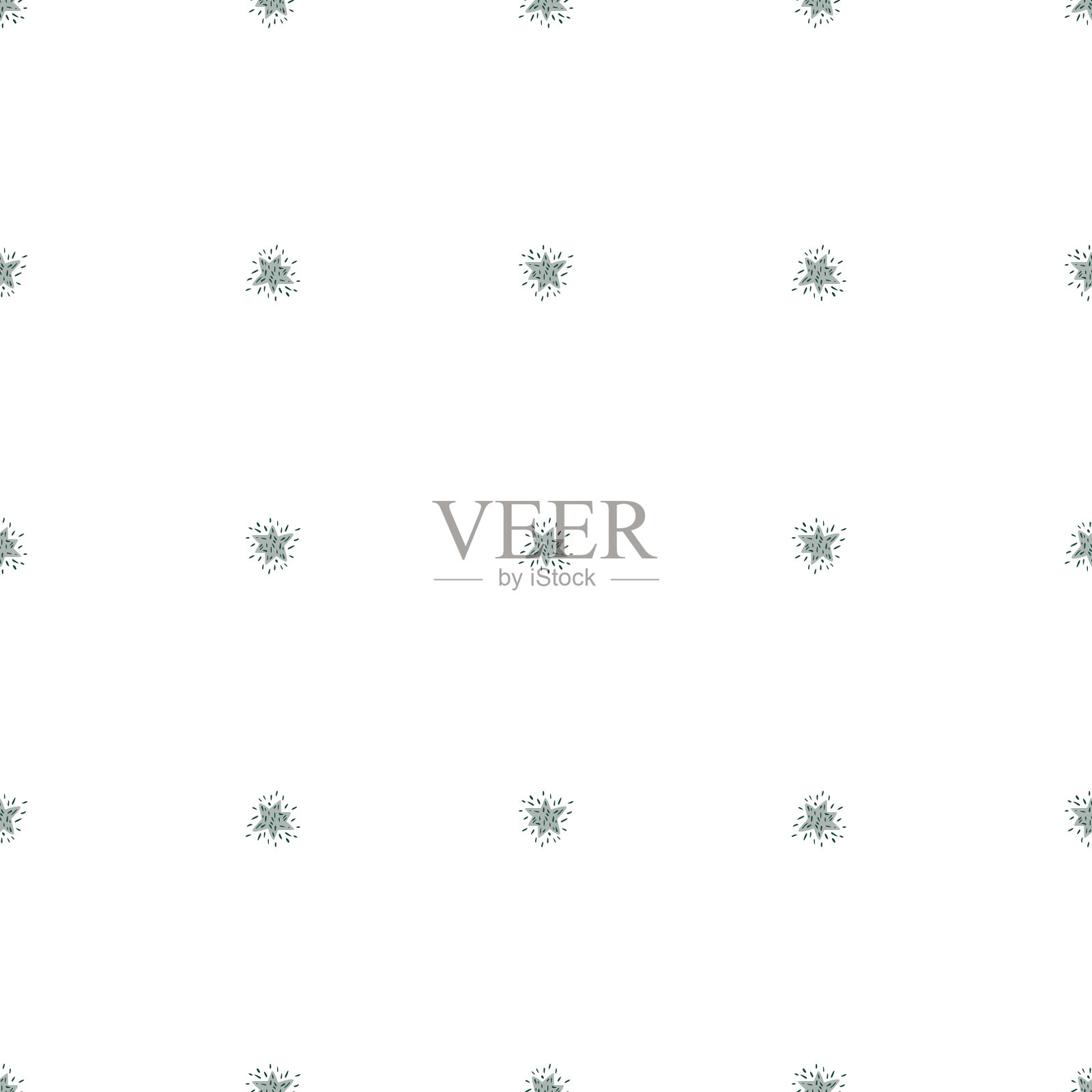 明星无缝模式。可爱的背景。插画图片素材