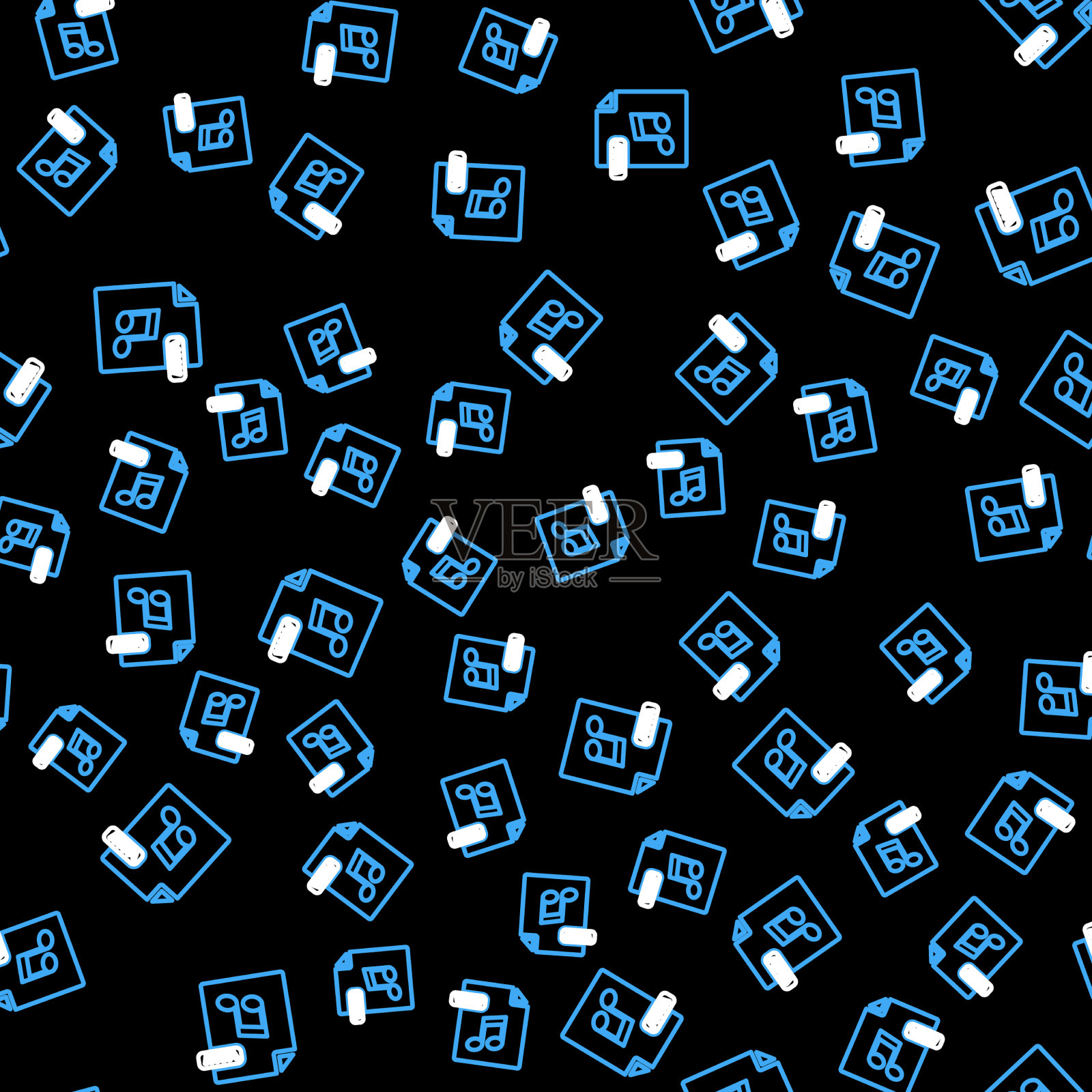 行wav文件文档下载wav按钮图标插画图片素材