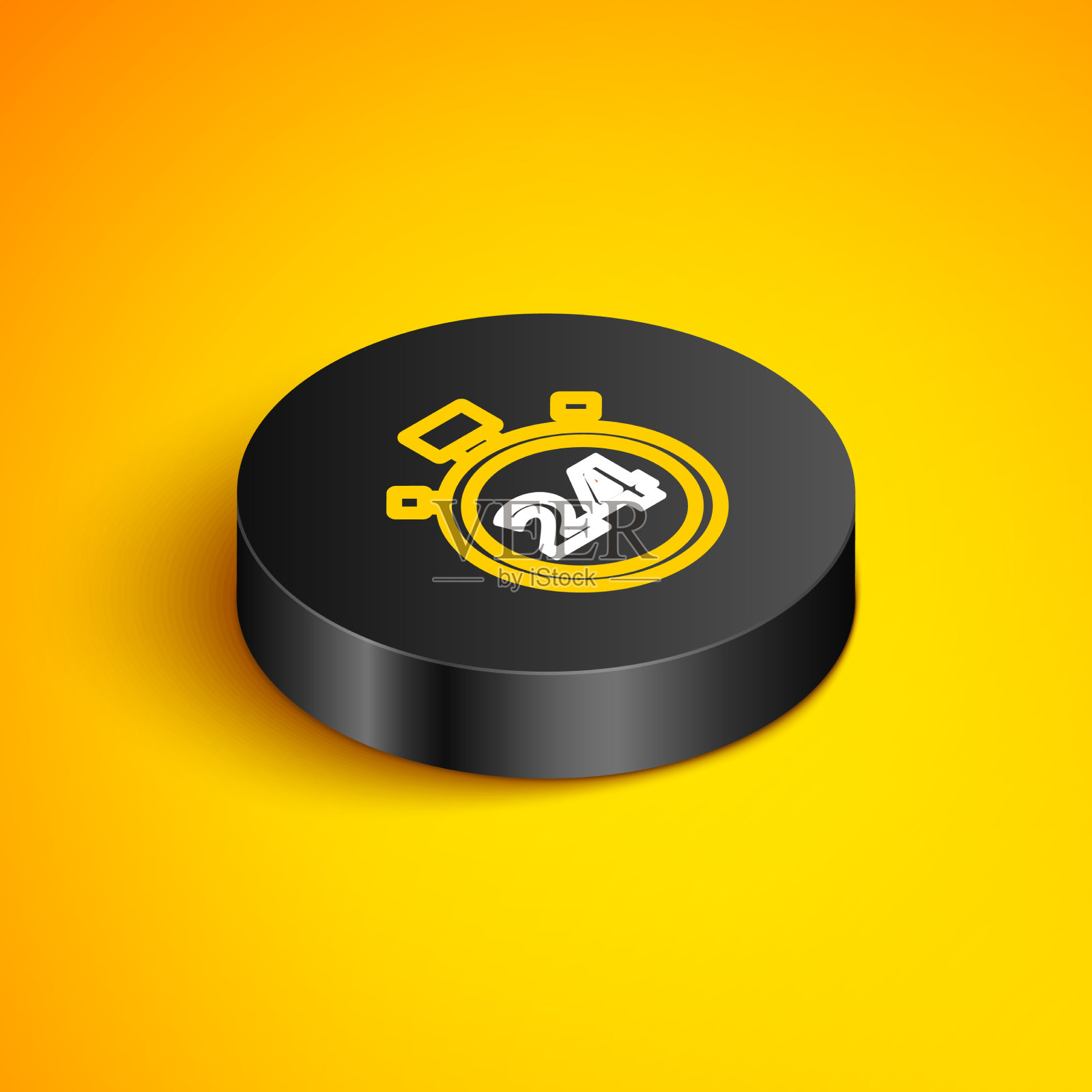 等距线秒表24小时图标隔离上插画图片素材