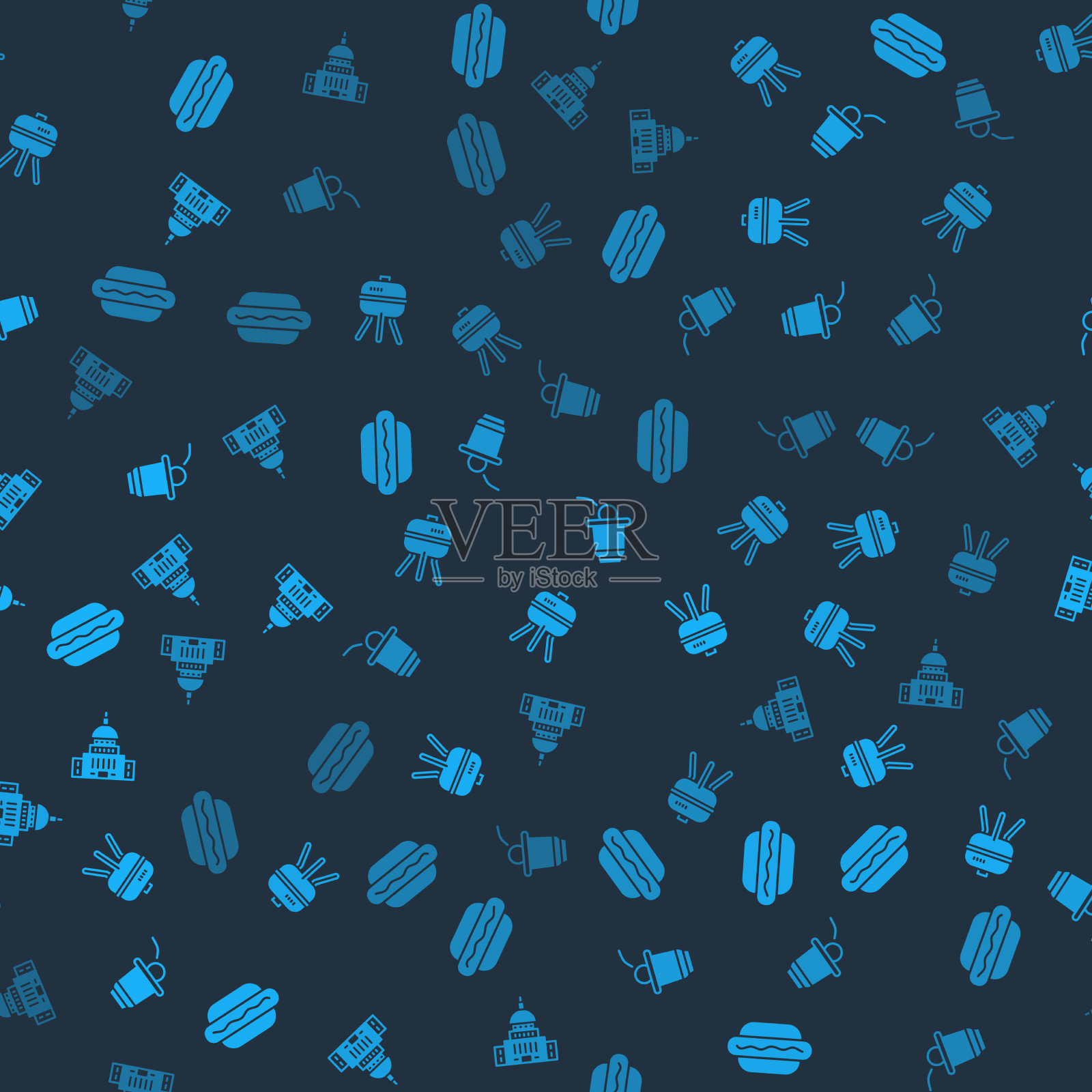 设置热狗三明治烧烤烧烤啤酒桌球图标素材