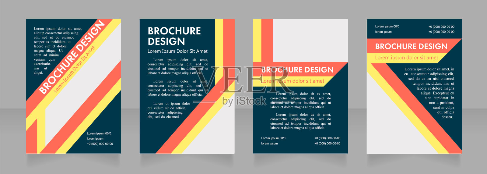 促销代表空白宣传册版面设计设计模板素材