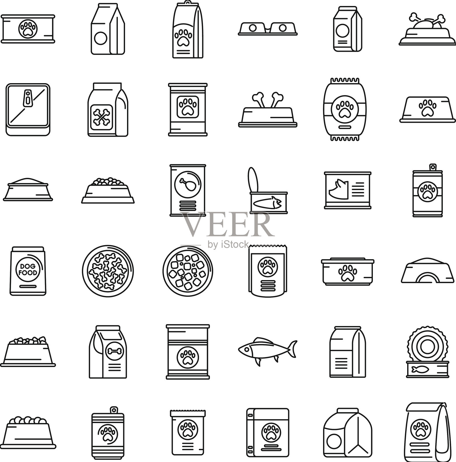 狗粮图标设置概述动物宠物图标素材