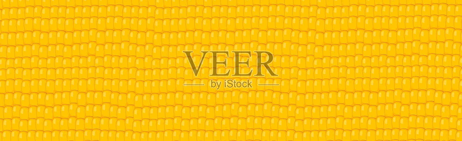黄色橙色玉米粒背景矢量全景插画图片素材