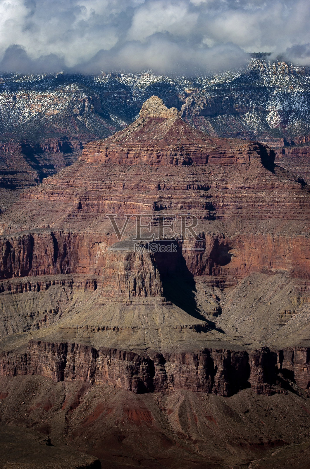 大峡谷岩石的高角度视图照片摄影图片