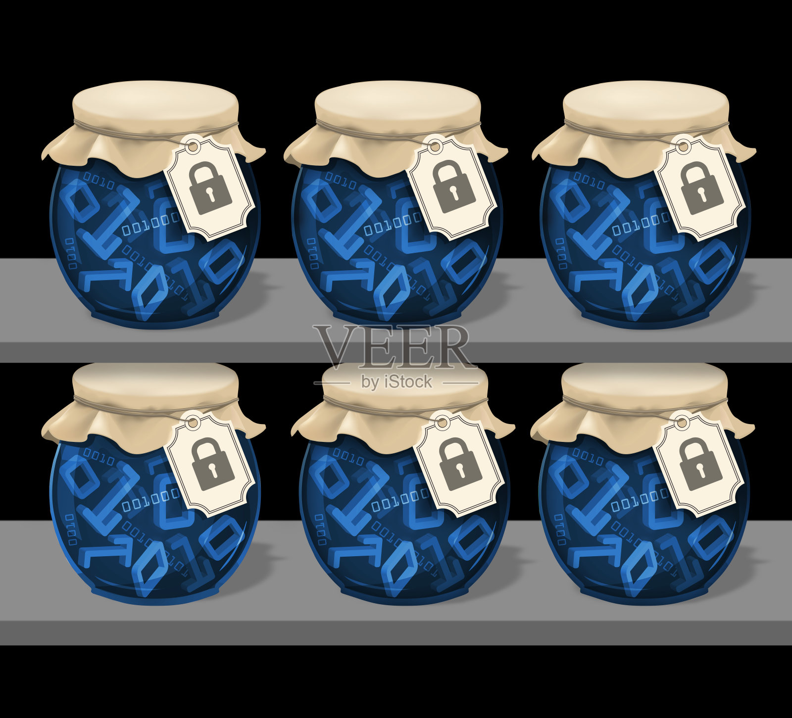 安全数据，货架，有趣的复古概念。设计元素图片