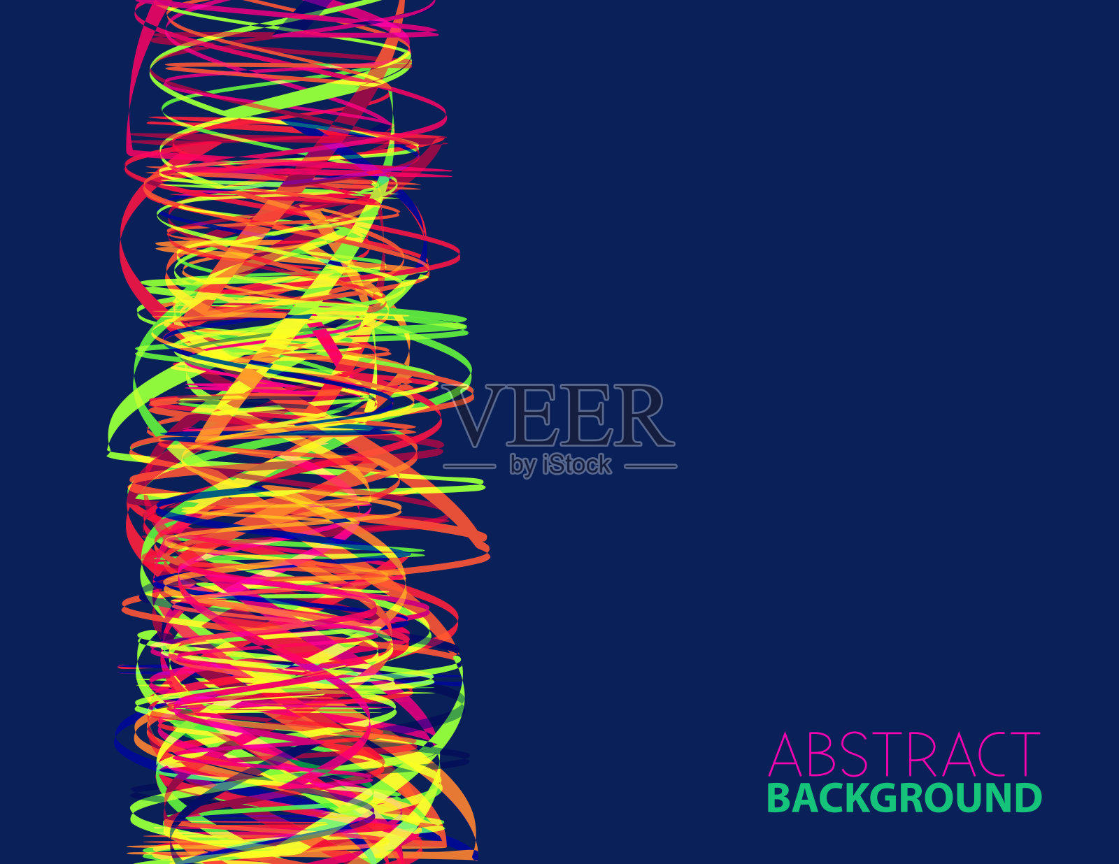 鲜艳的颜色列。矢量图形插画图片素材