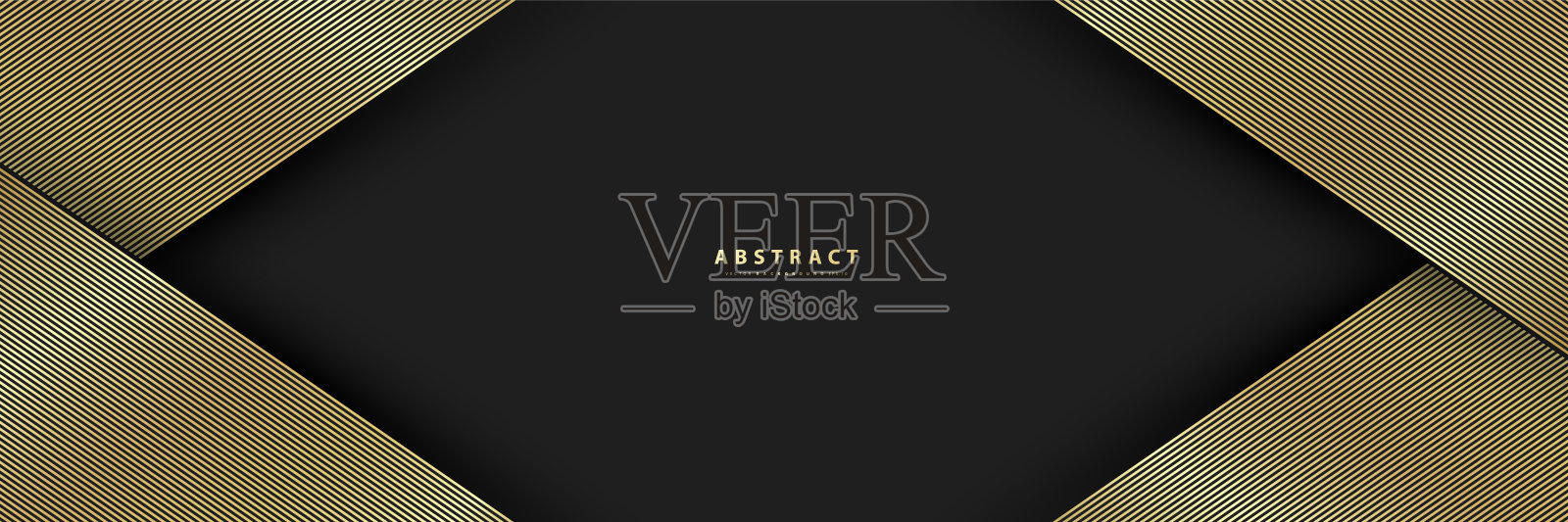 优质的背景。抽象的豪华模式。金色闪光条纹背景。抽象的金线纹理。矢量图插画图片素材