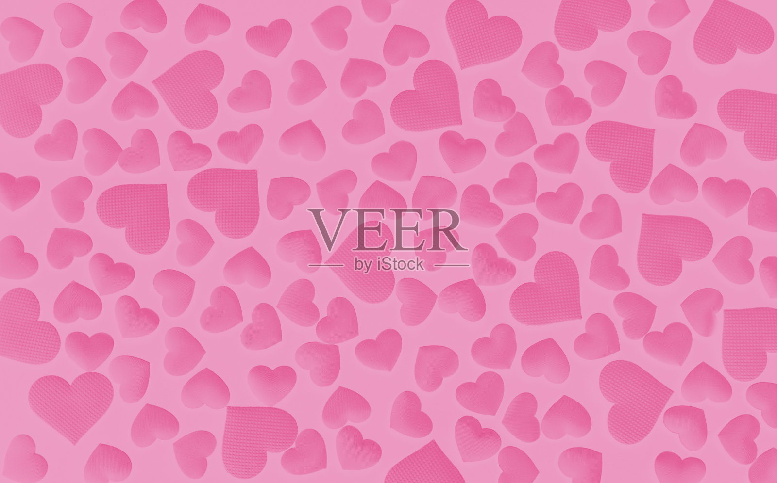 情人节的粉色心形背景照片摄影图片