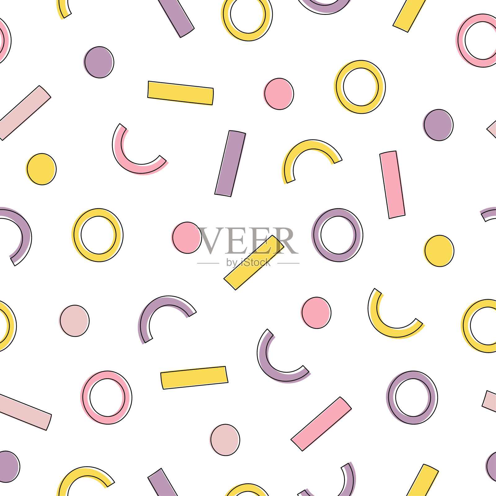 几何无缝模式。插画图片素材