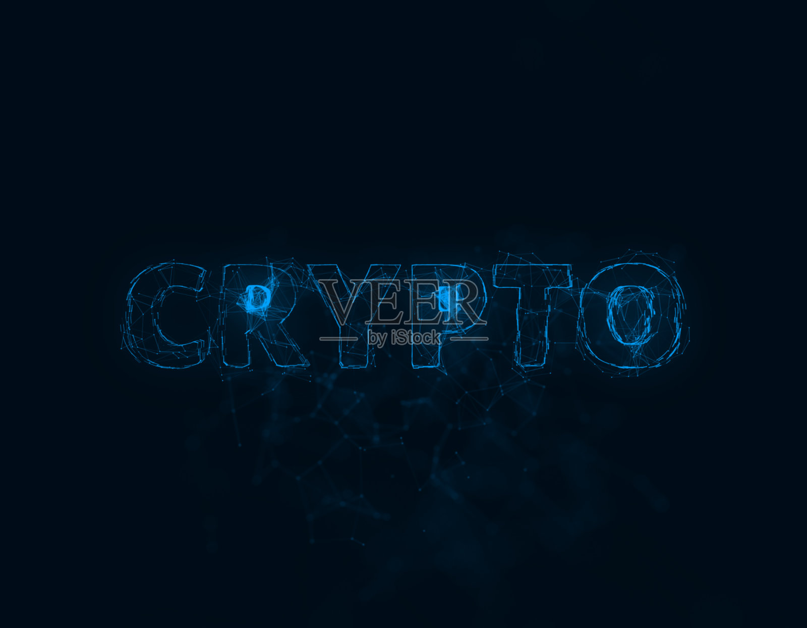 加密标题与丛效应。用点连接的线。行标题丛插画图片素材