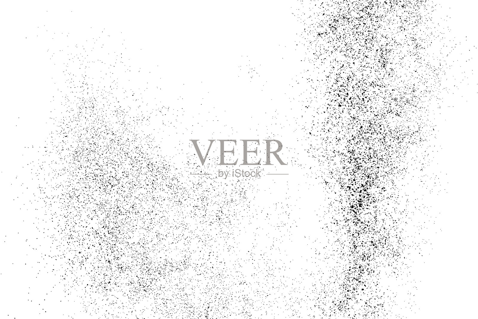 黑色颗粒状纹理孤立在白色上插画图片素材