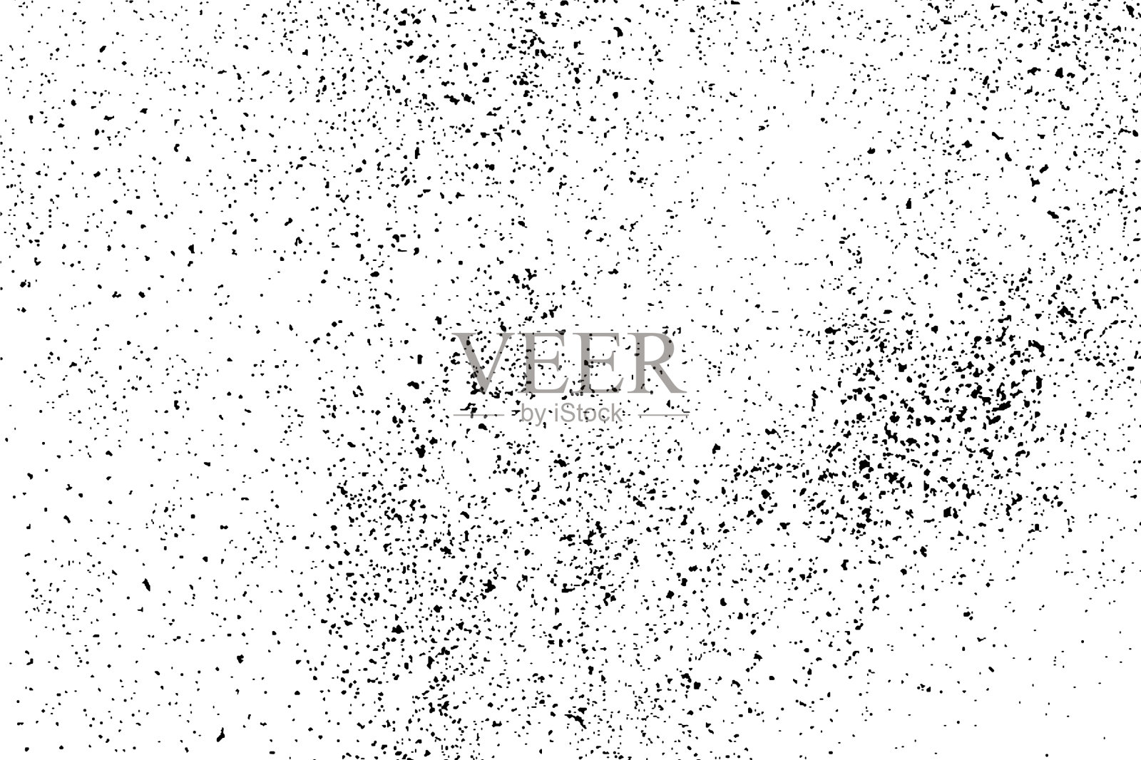 黑色颗粒状纹理孤立在白色上插画图片素材