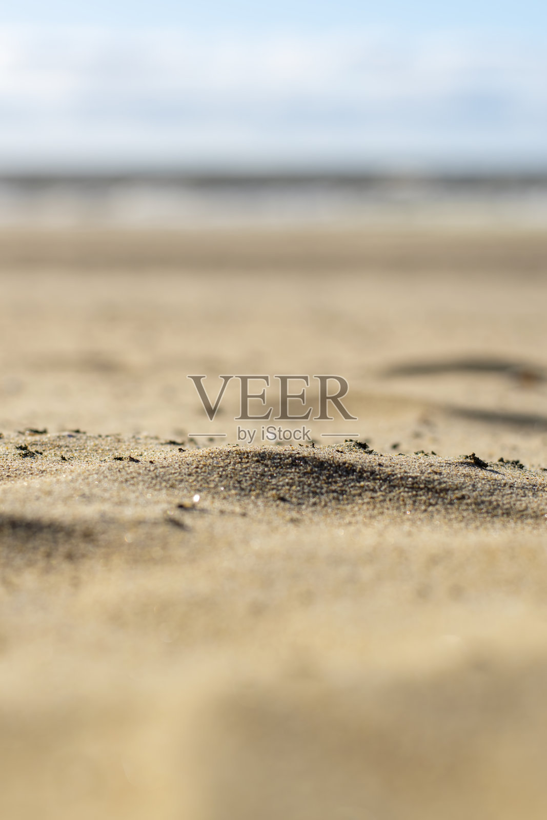 沙滩上的沙子的微距摄影。照片摄影图片