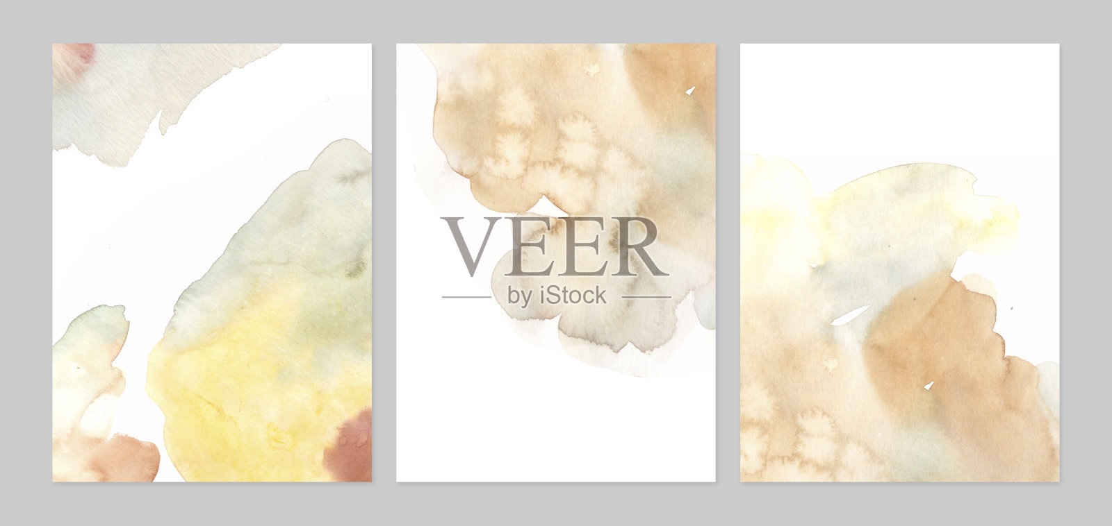 粉彩抽象水彩艺术背景，水彩笔刷纹理。手绘插图的社交媒体，横幅，印刷品，墙壁艺术，邀请和壁纸。插画图片素材