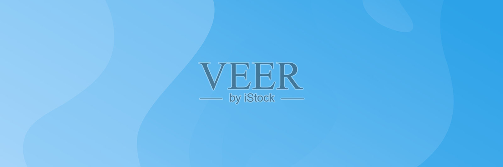 纸层蓝色抽象几何宽横幅插画图片素材