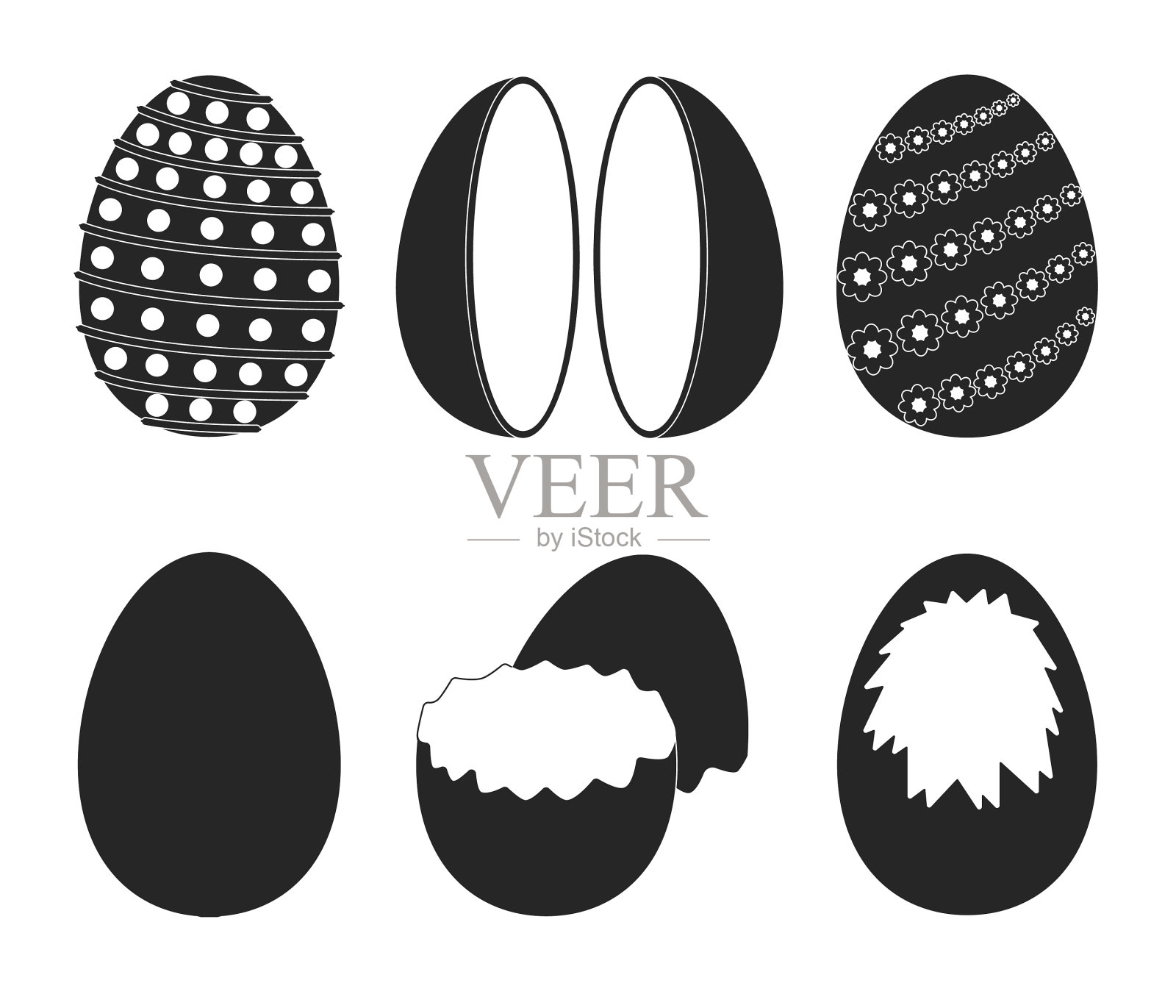 巧克力蛋孤立现实设置图标图标素材