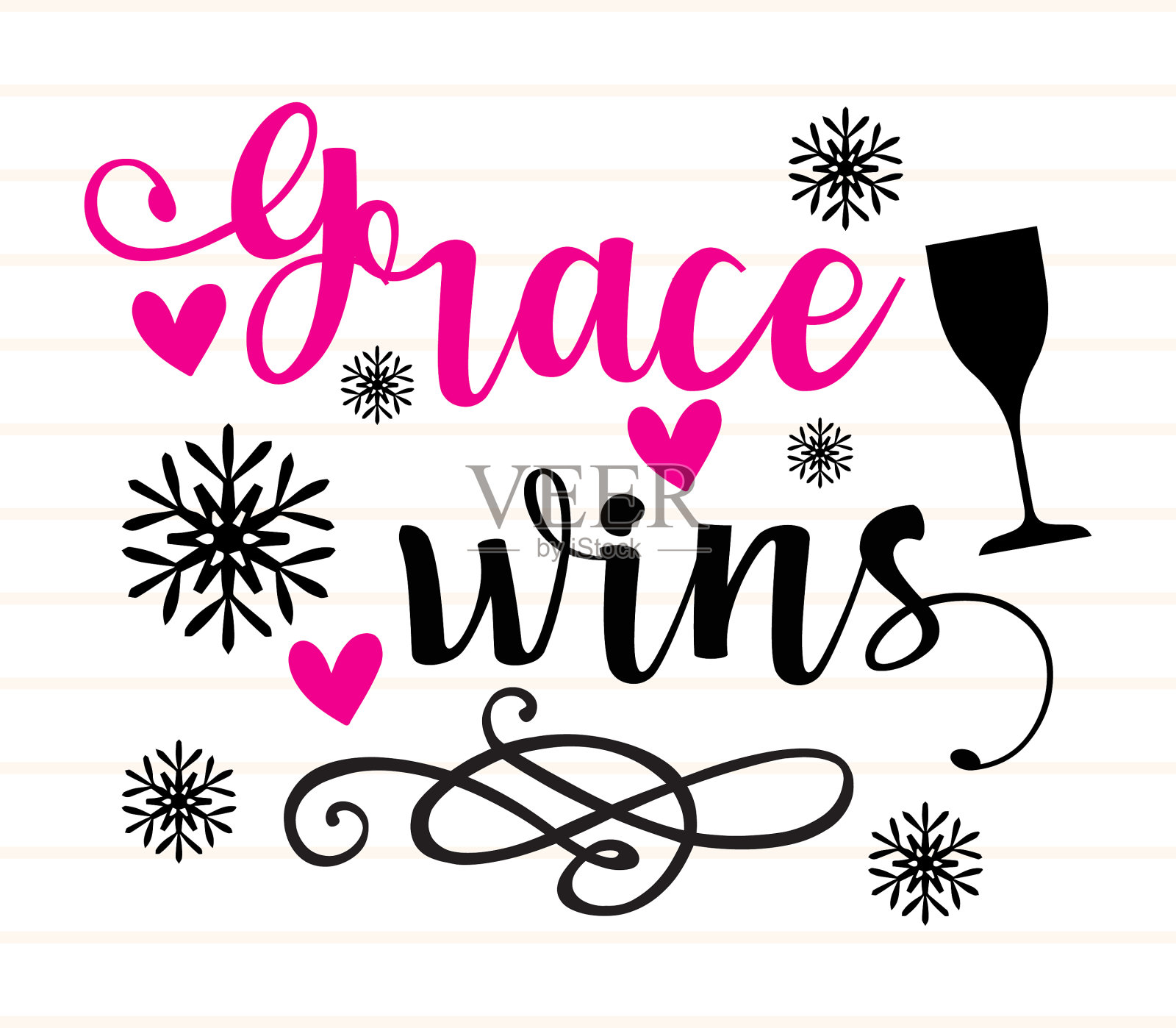 优雅赢得了SVG设计插画图片素材