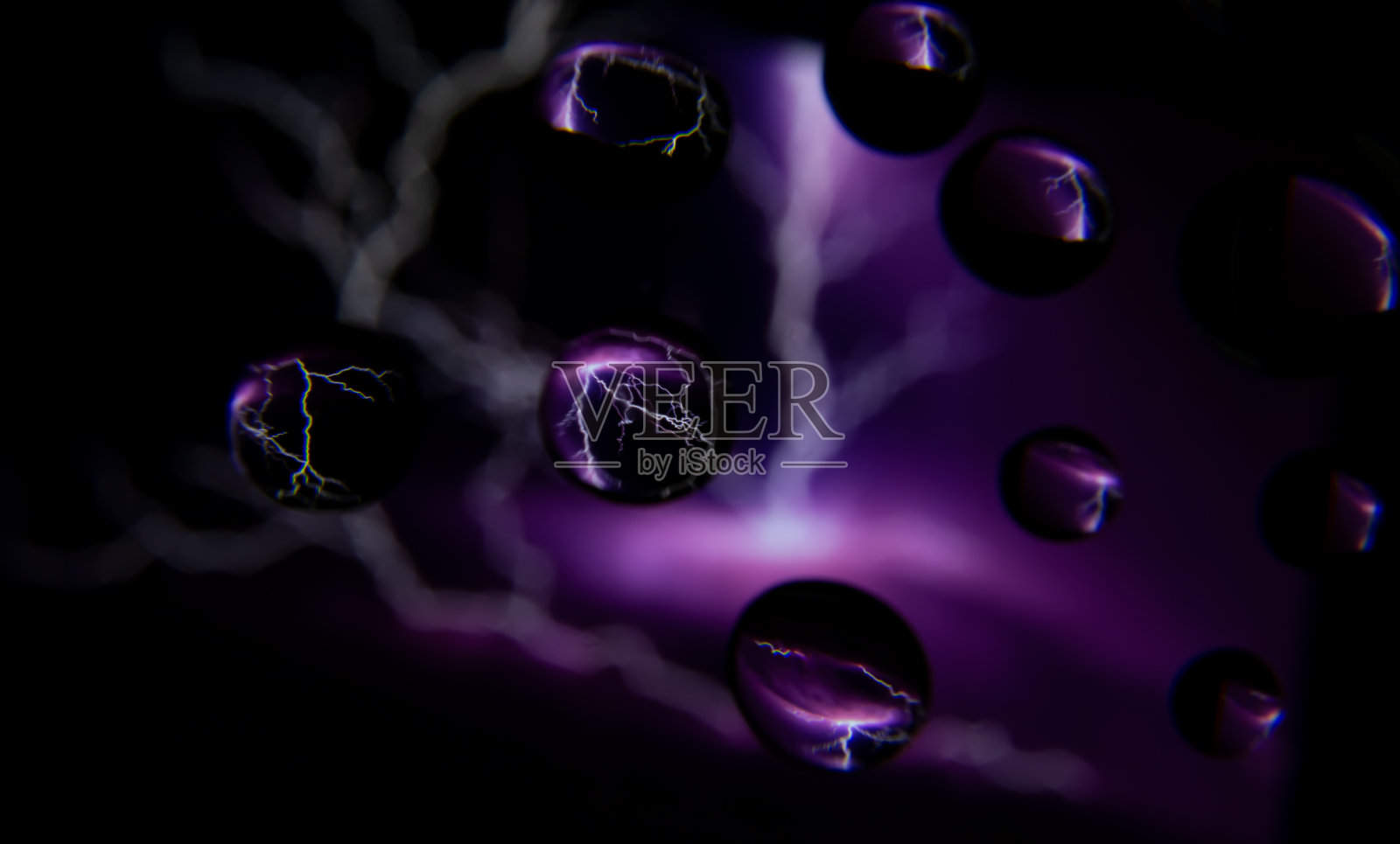 闪电成水滴照片摄影图片