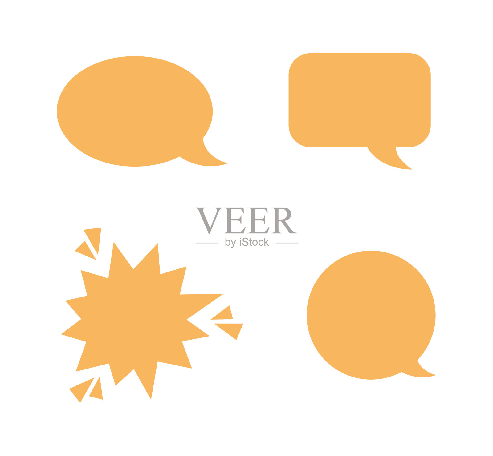 peech泡沫图标插画图片素材