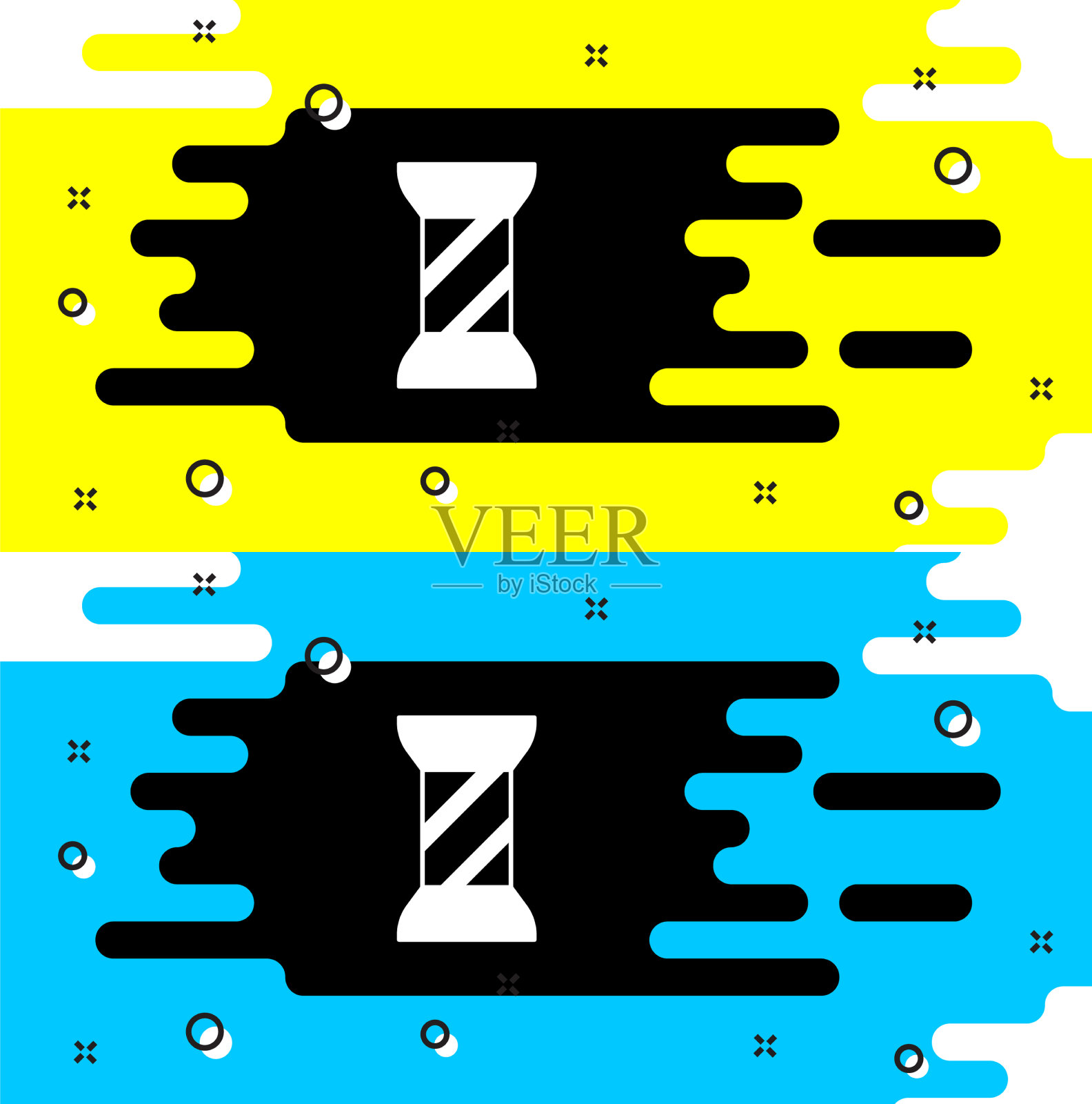 线轴上的白色缝纫线图标孤立插画图片素材