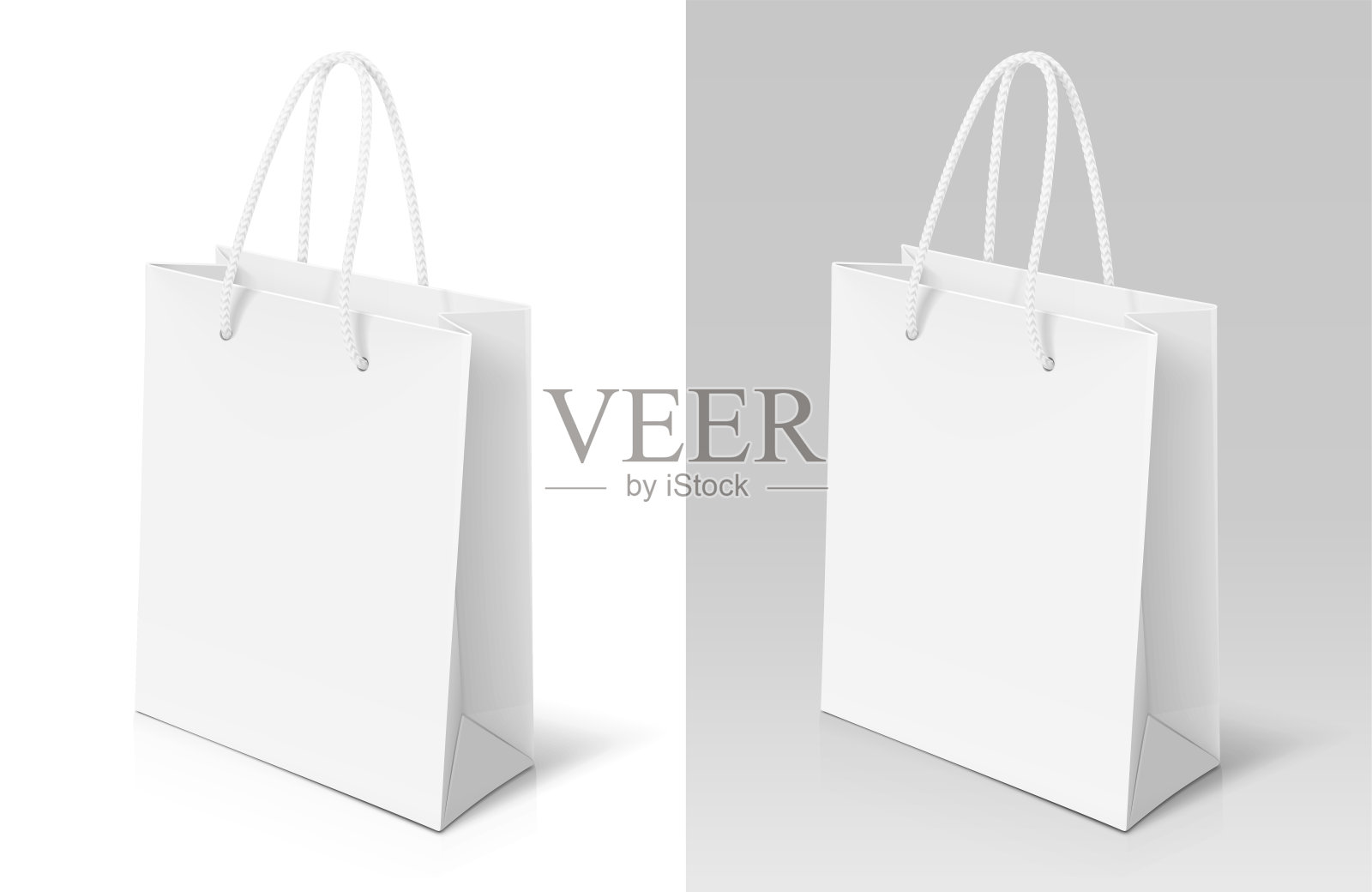 用于礼品和购买的纸袋。购物的配件。矢量插图。插画图片素材