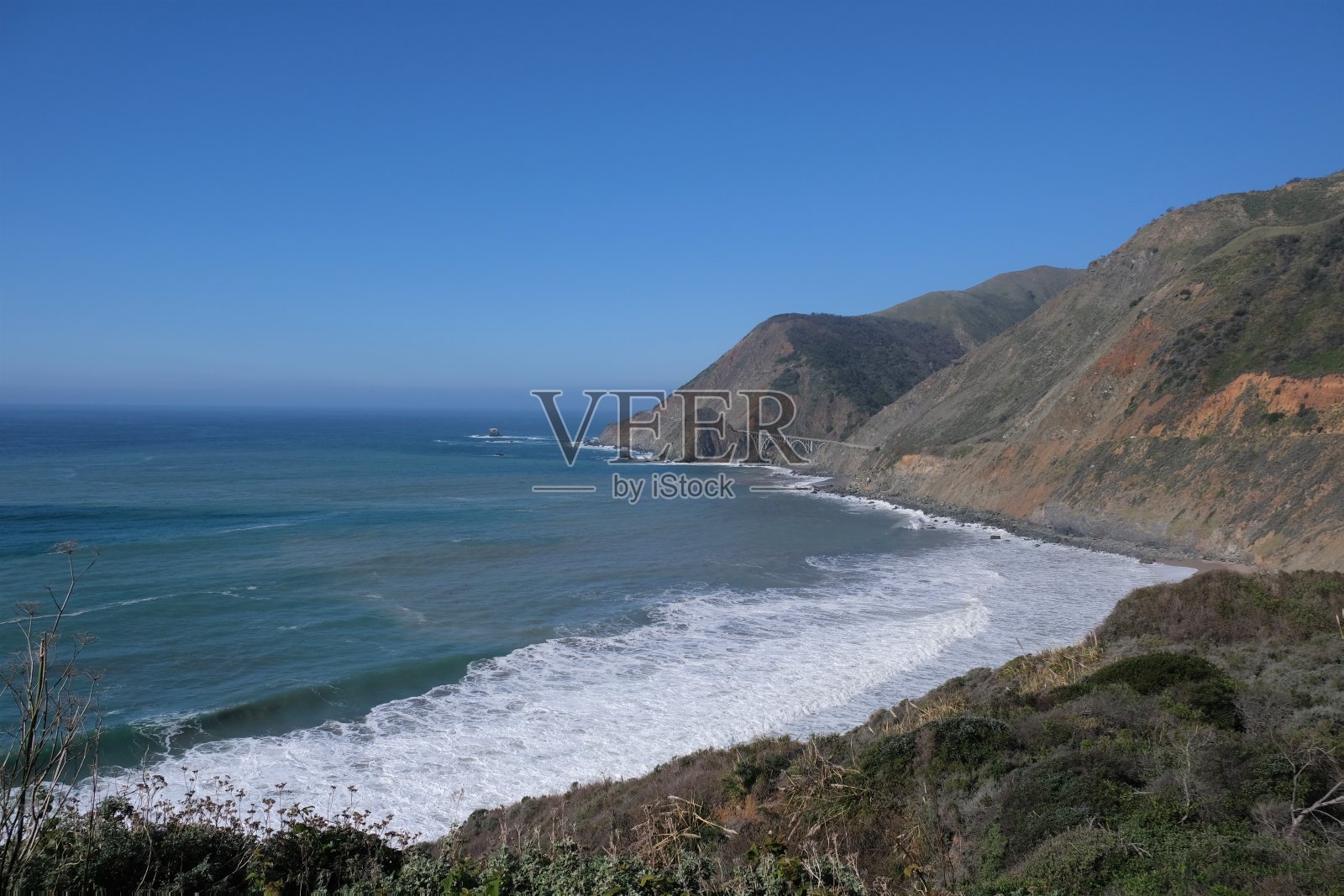 加利福尼亚中部海岸，CA-1照片摄影图片