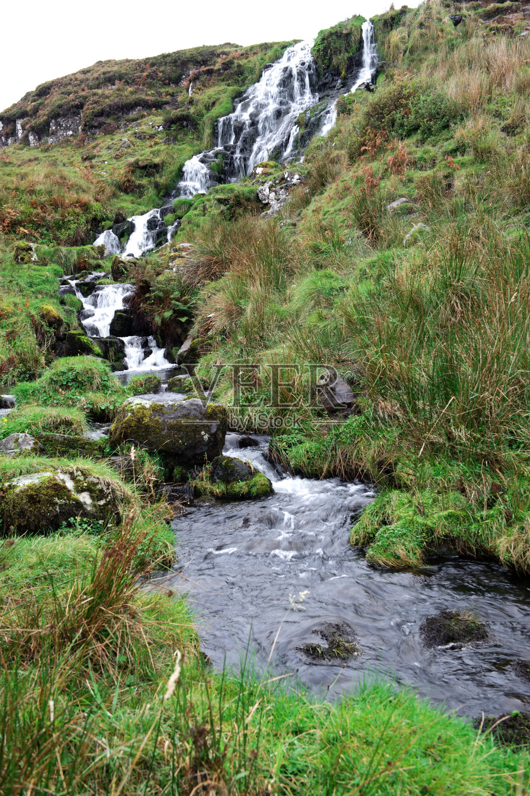 新娘面纱瀑布，苏格兰照片摄影图片