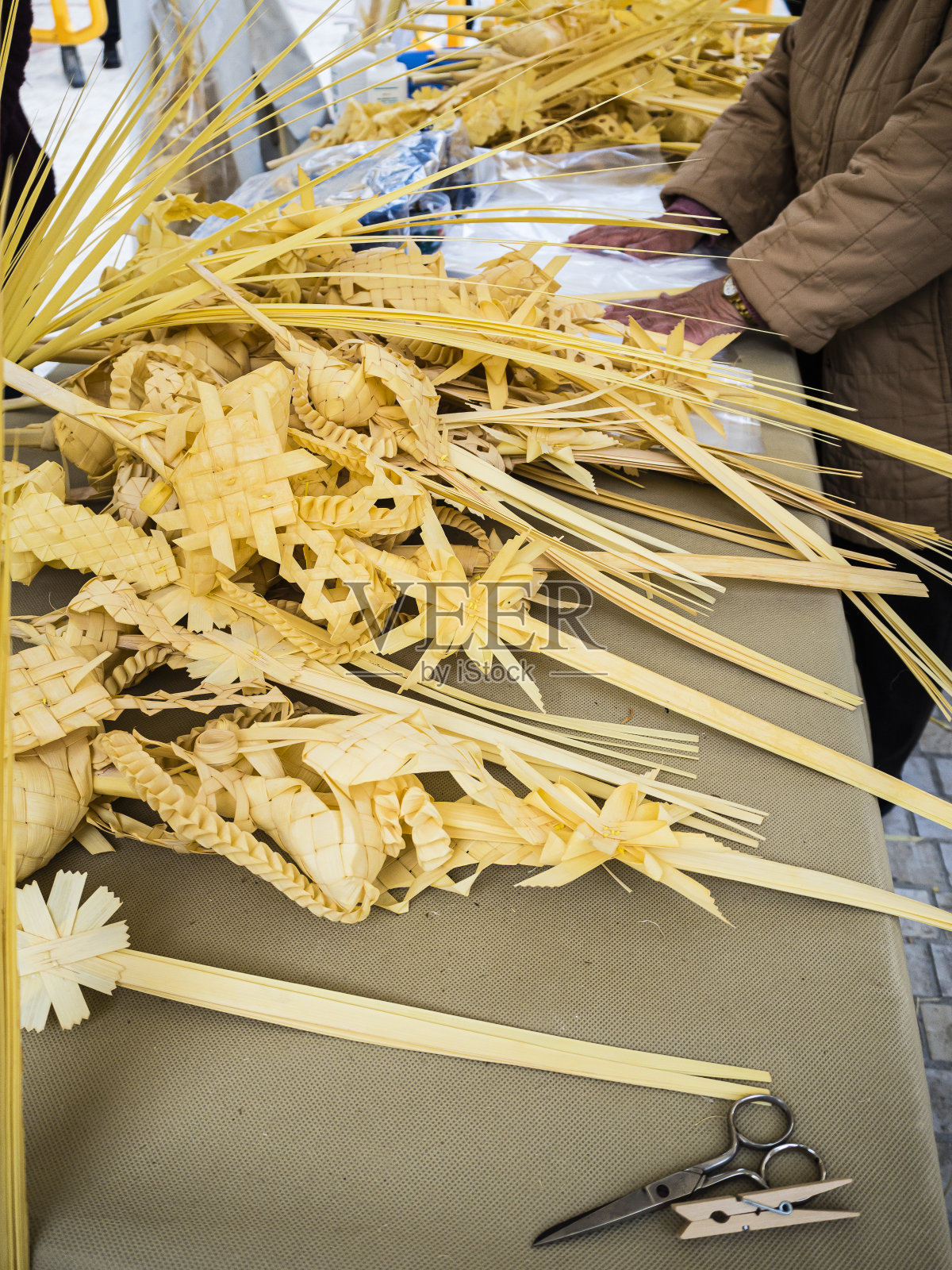 棕枝主日。照片摄影图片