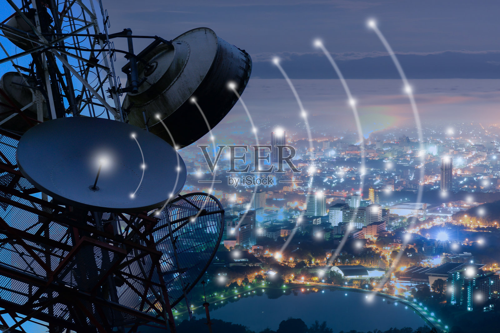 电信桅杆电视天线无线技术照片摄影图片