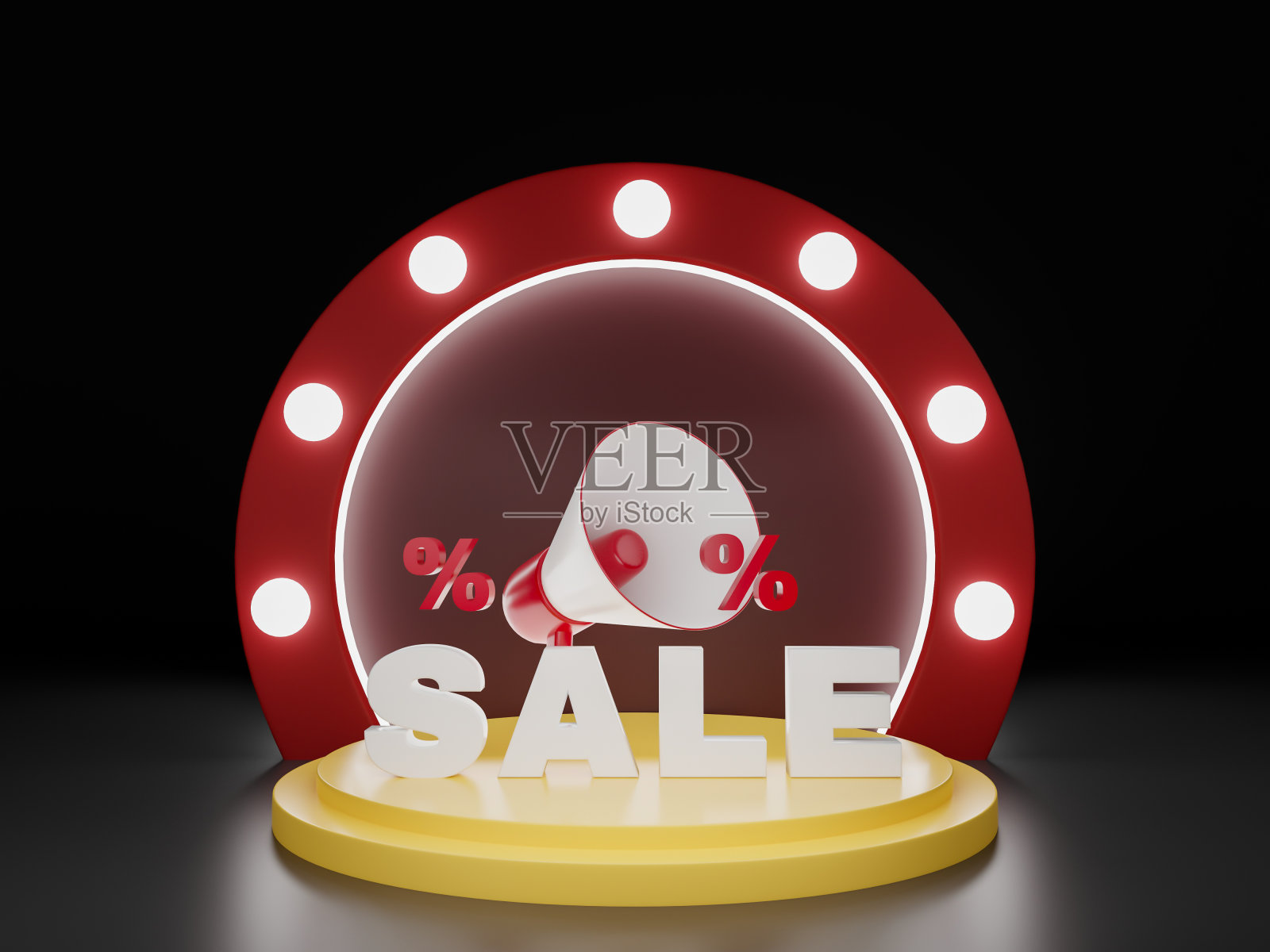 3 d渲染。产品展示及广告的讲台背景。照片摄影图片