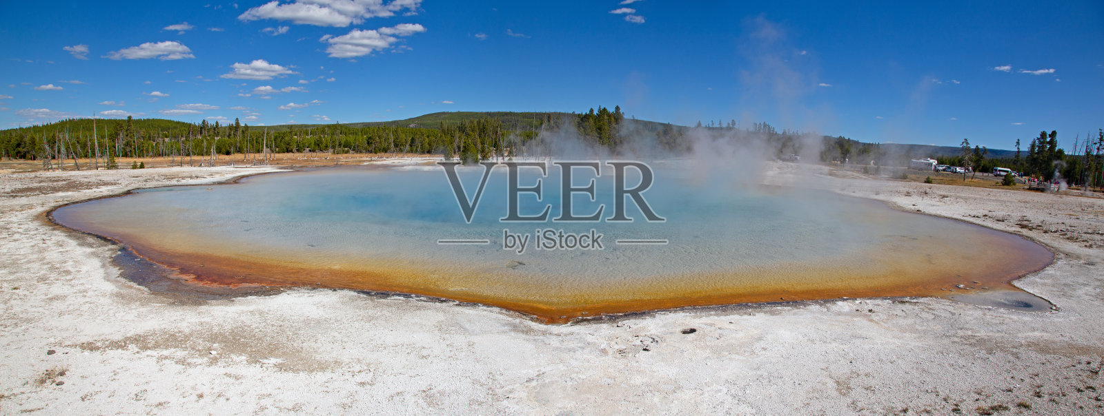 黑砂间歇泉盆地照片摄影图片