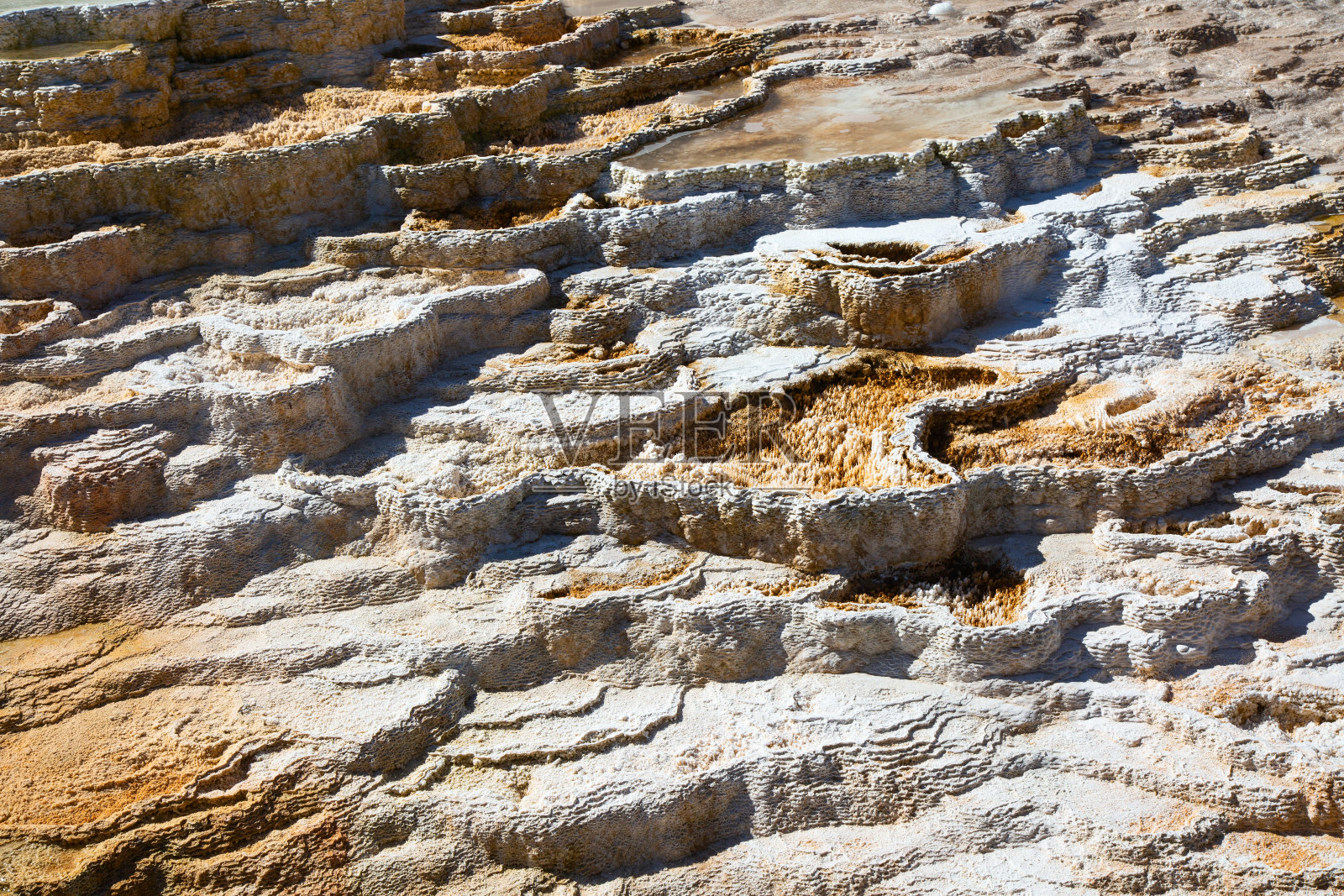 猛犸温泉照片摄影图片