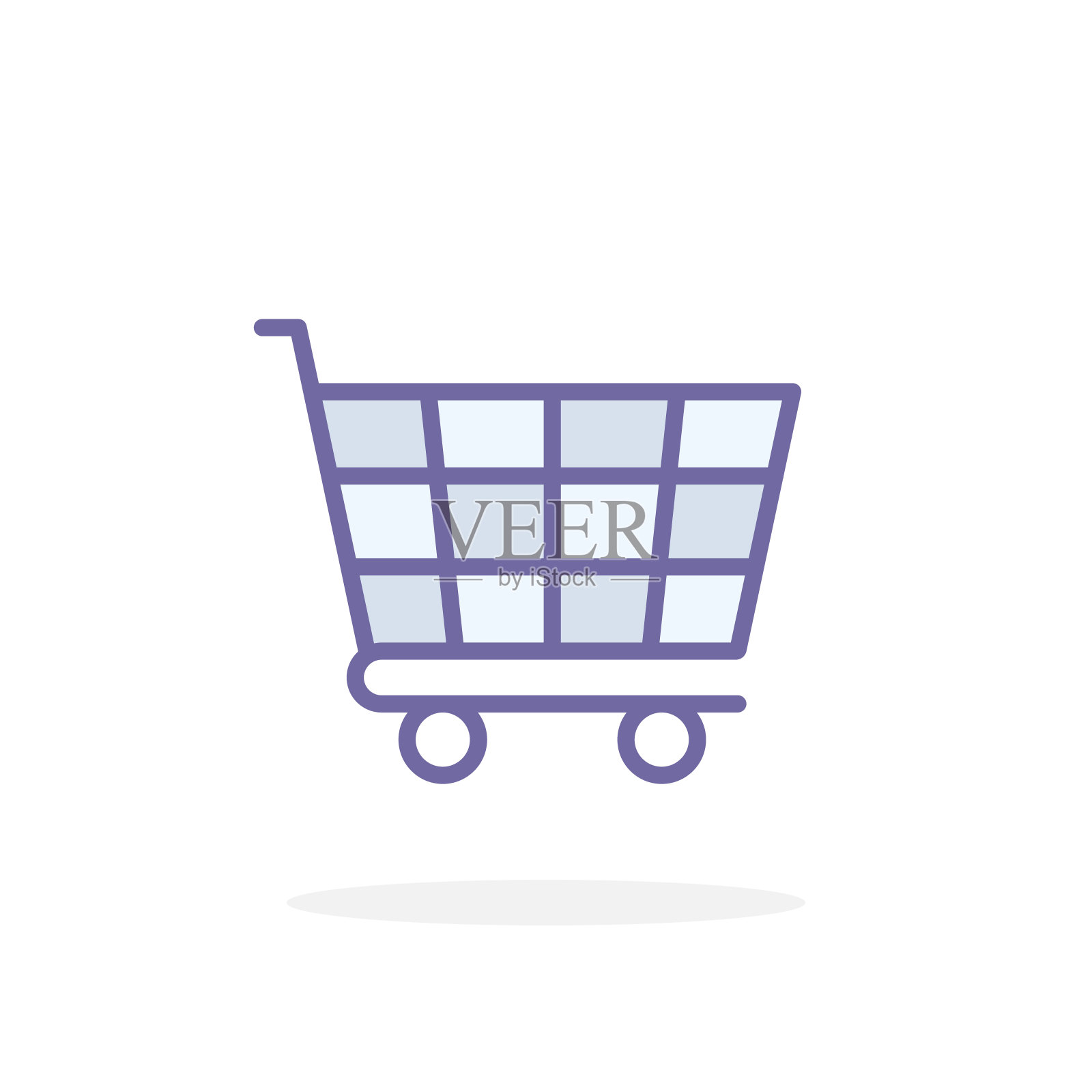 购物车图标填充轮廓风格。设计元素图片