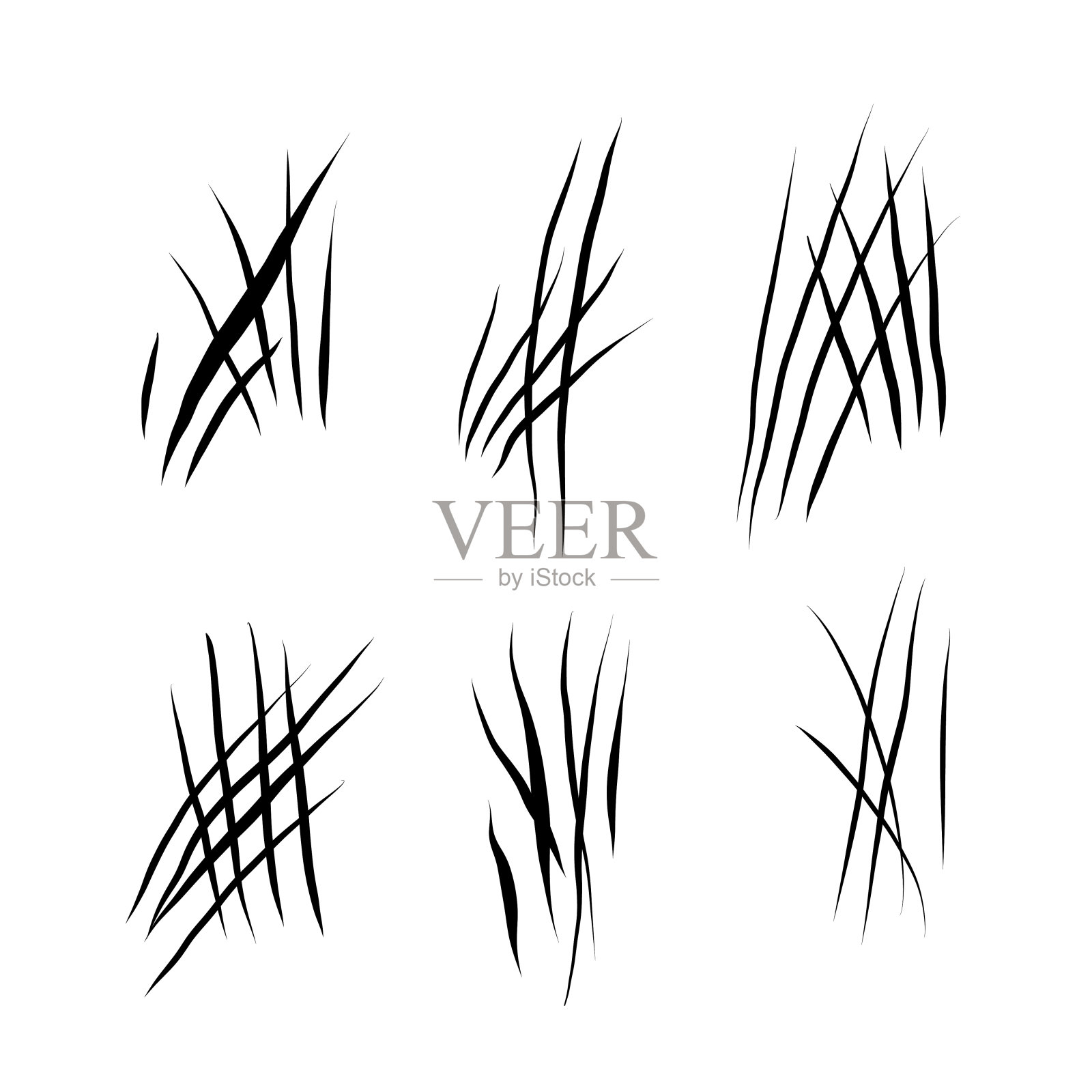 动物抓伤组设计元素图片