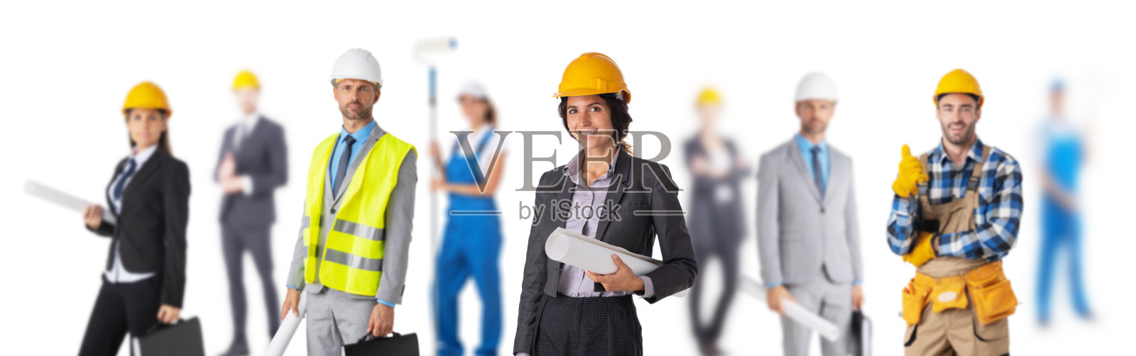 产业工人们照片摄影图片