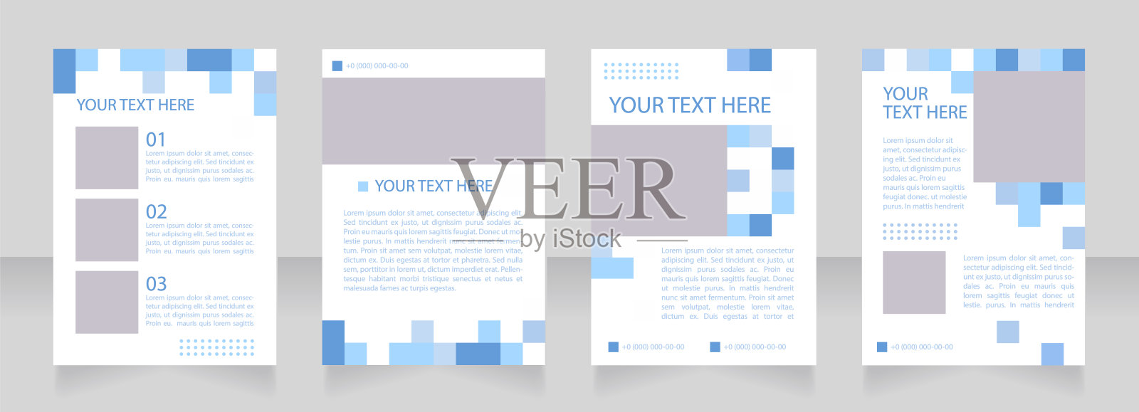 留学宣传册空白版面设计。学院,大学。垂直海报模板设置为文本的空复制空间。预先制作的公司报告收集。可编辑的传单纸页设计模板素材