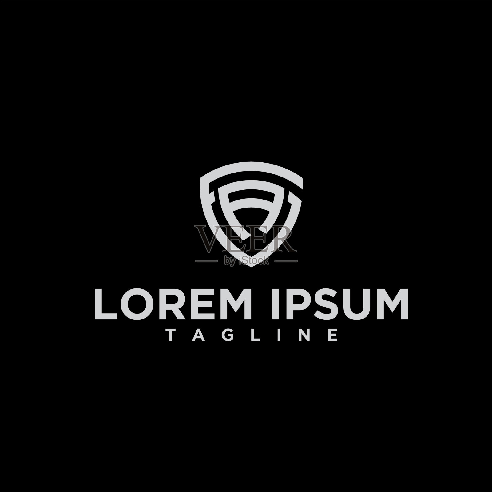 Ga或ag盾标志设计插画图片素材